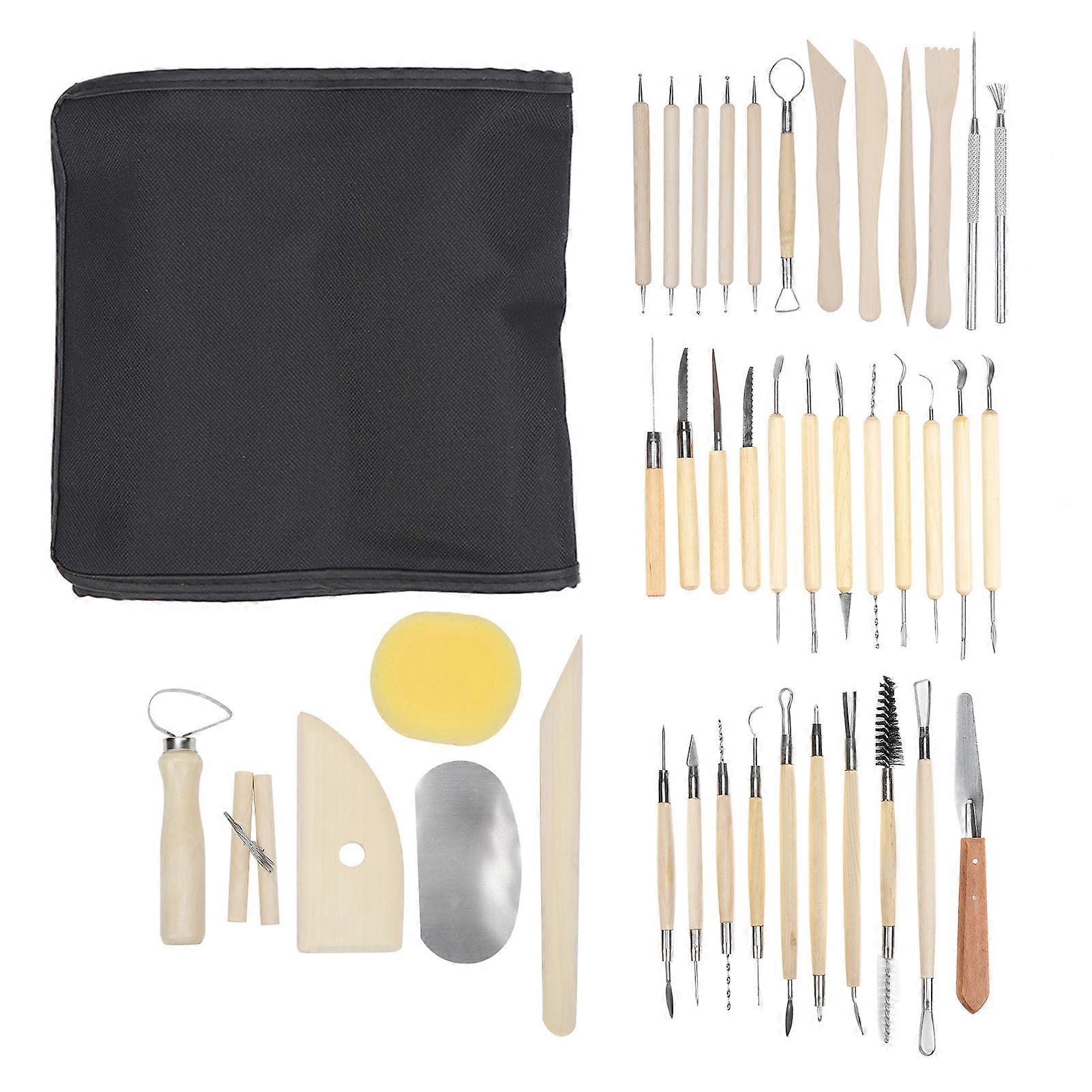 41Pcs Polymer Clay Sculpting Tools Multipurpose Modeling Carving Knife Pottery Supplies
