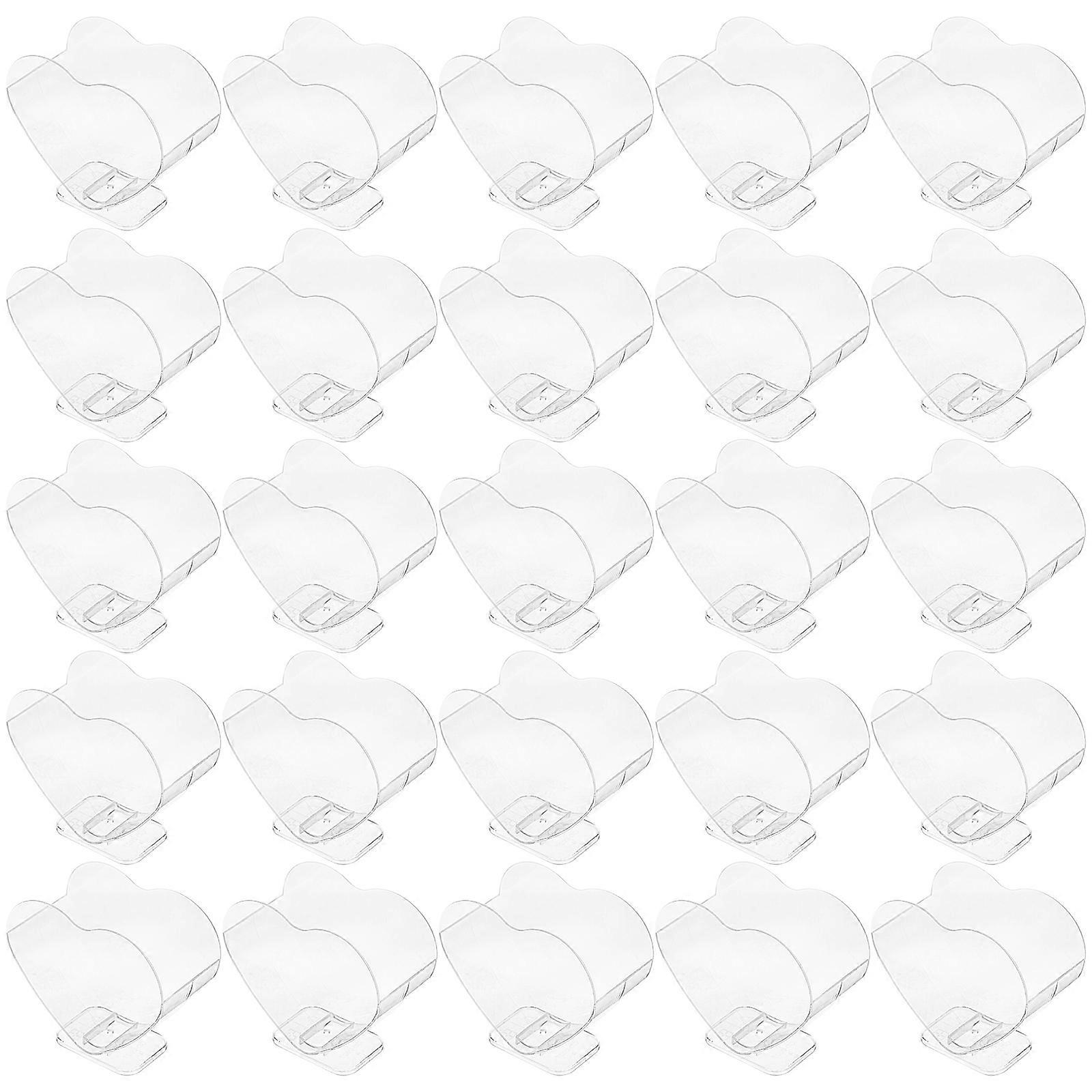 Clear Heart Dessert Cups Heart Shape Storage for Ice Cream Pudding 40Set