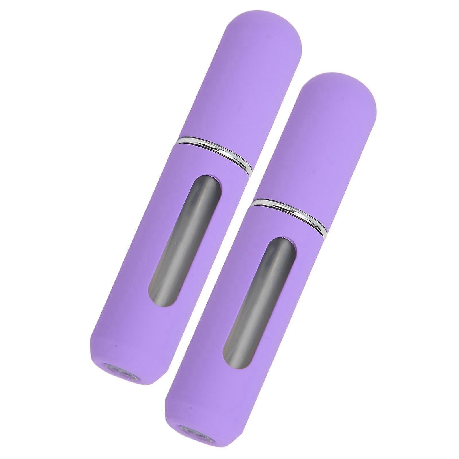 2pcs Mini Refillable Atomizer Travel Size Portable Reusable Empty Pump Atomizer Perfume Bottle 5ml