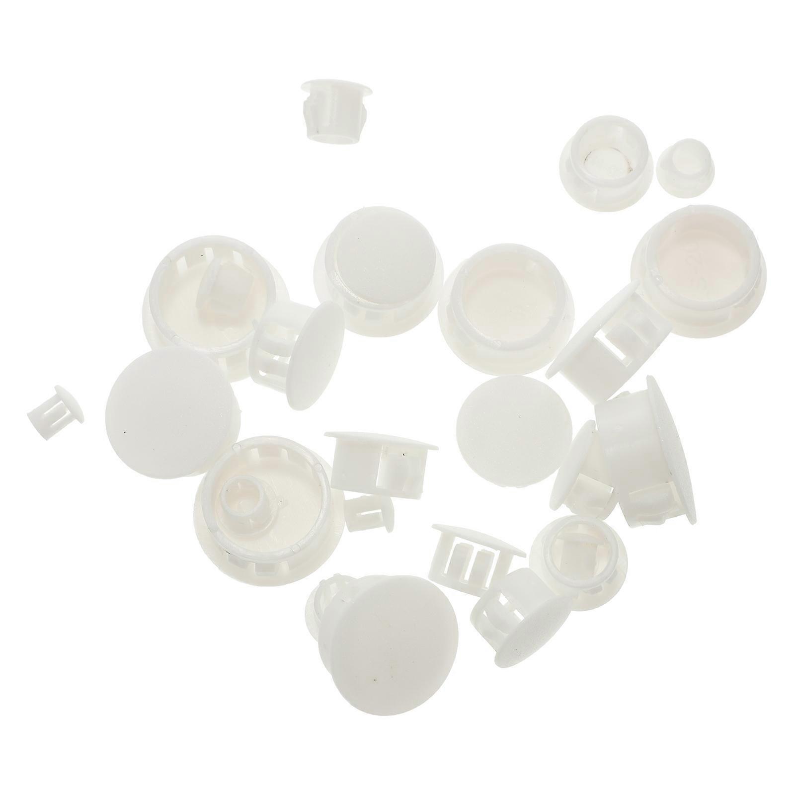 Decorative Screw Caps Durable Screw Covers Practical Use For Construction White 27Set