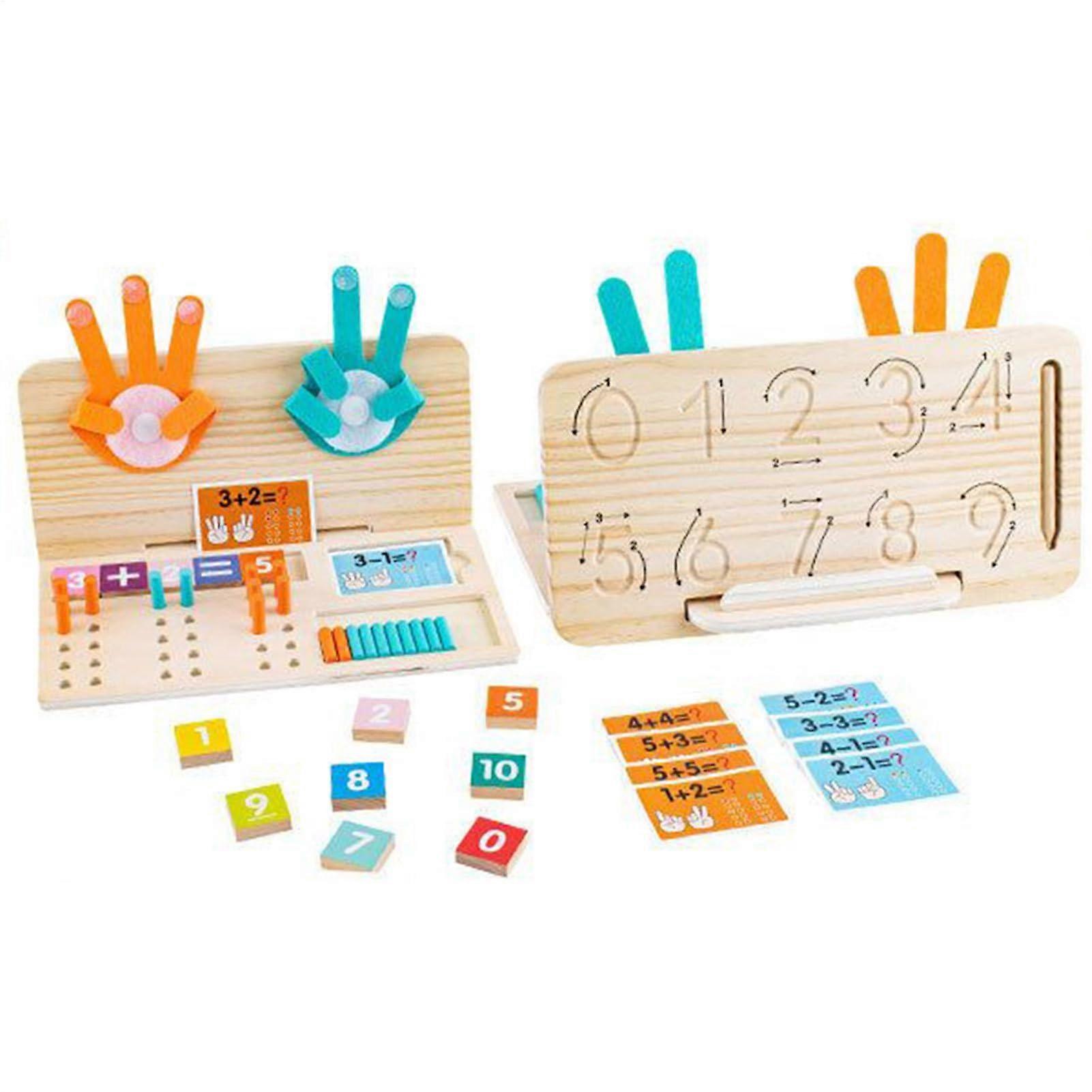 Palmsized Learning Toy Fine Motor Sensory Activity Games for Toddlers Homeschooling Kids, Doublesided Model