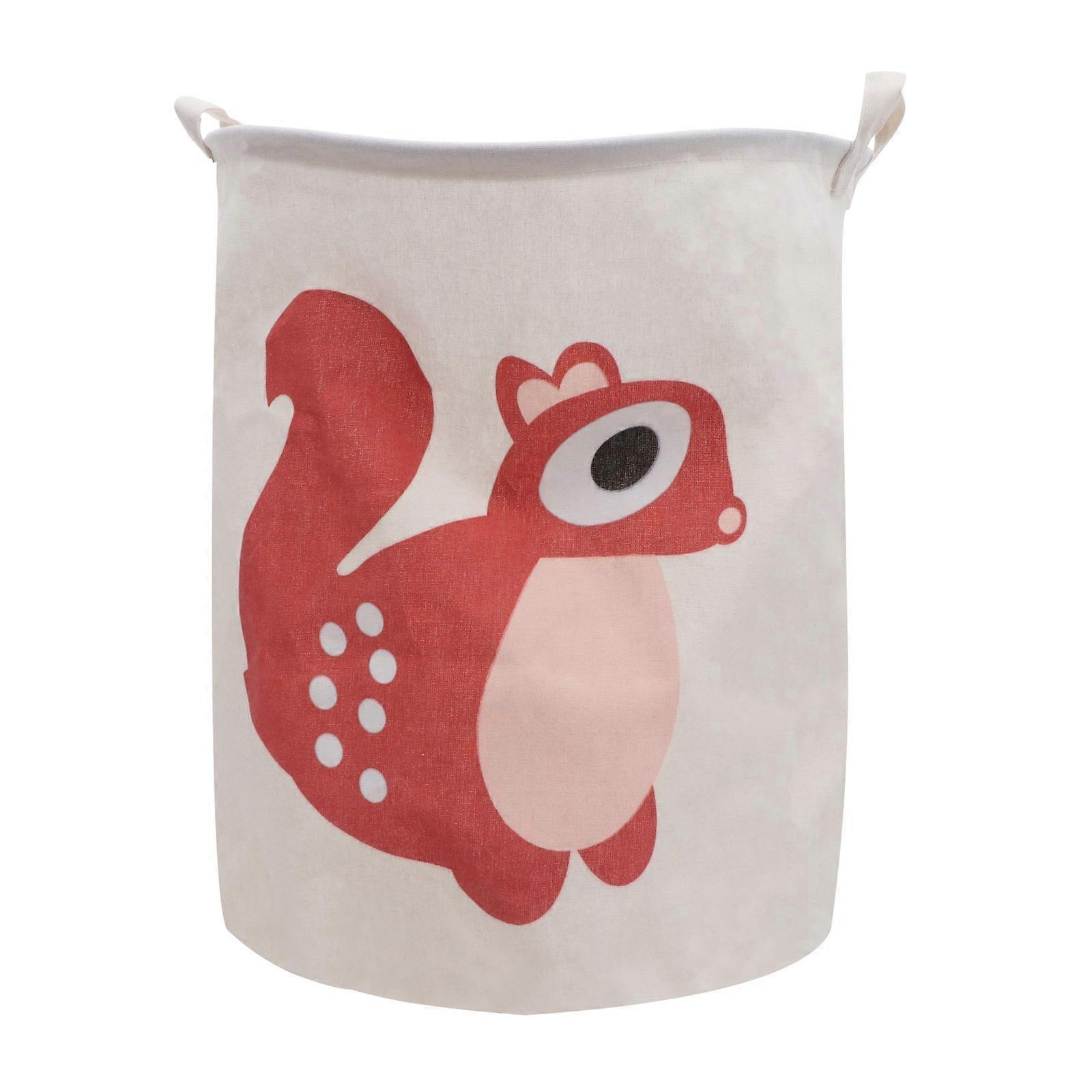Laundry Basket Hamper Clothes Organizer Nordic Style Storage Container Red 50X40X40cm Waterproof 1Set