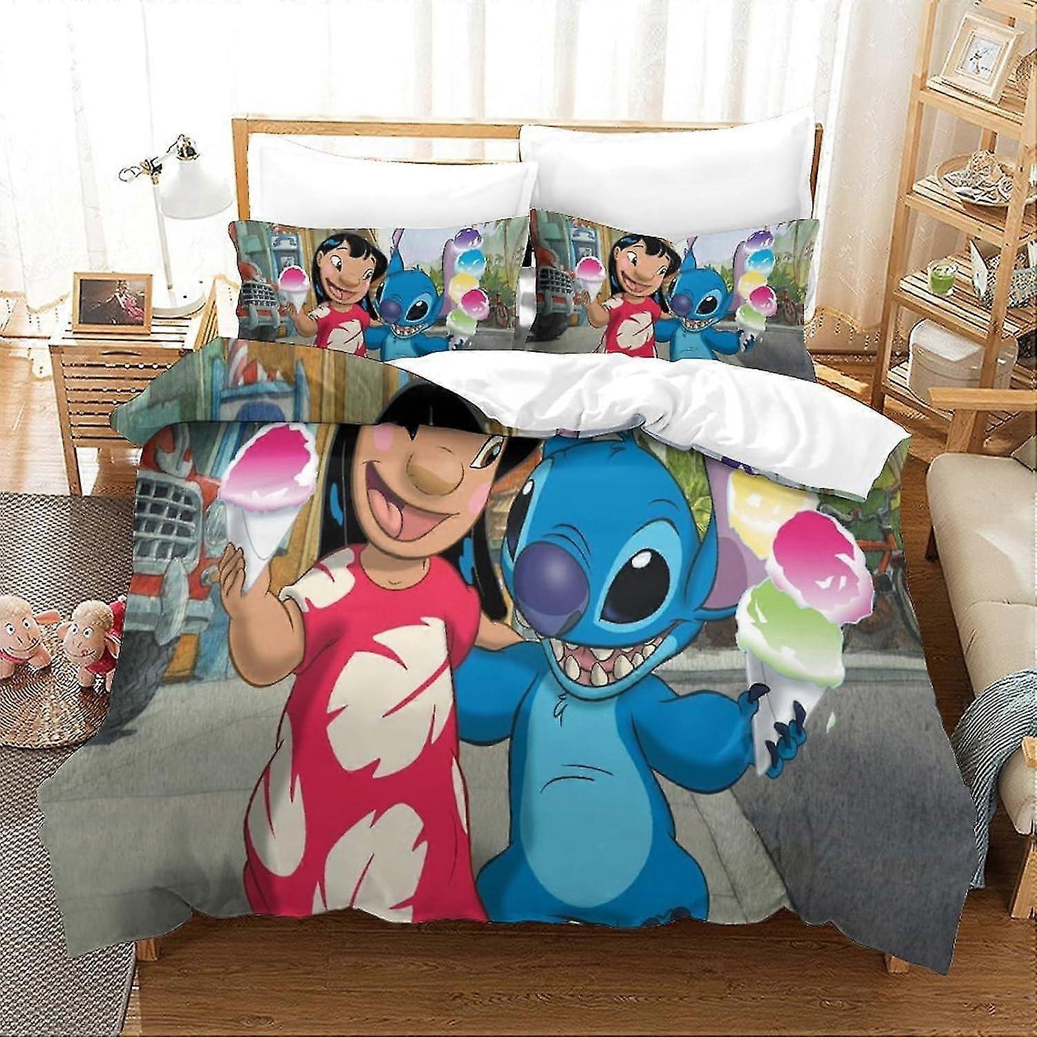 Conjunto de cama de casal com estampa de pontos, capa de edredom de microfibra super macia com zíper e fronhas, capa de colcha hipoalergênica