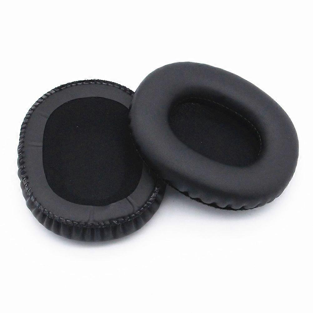 وسادات أذن بديلة لسماعات الرأس غطاء وسائد الأذن مراقب فوق الأذن يقلل الاحتكاك جلد صناعي 10x9x3 سم أسود 2 قطعة