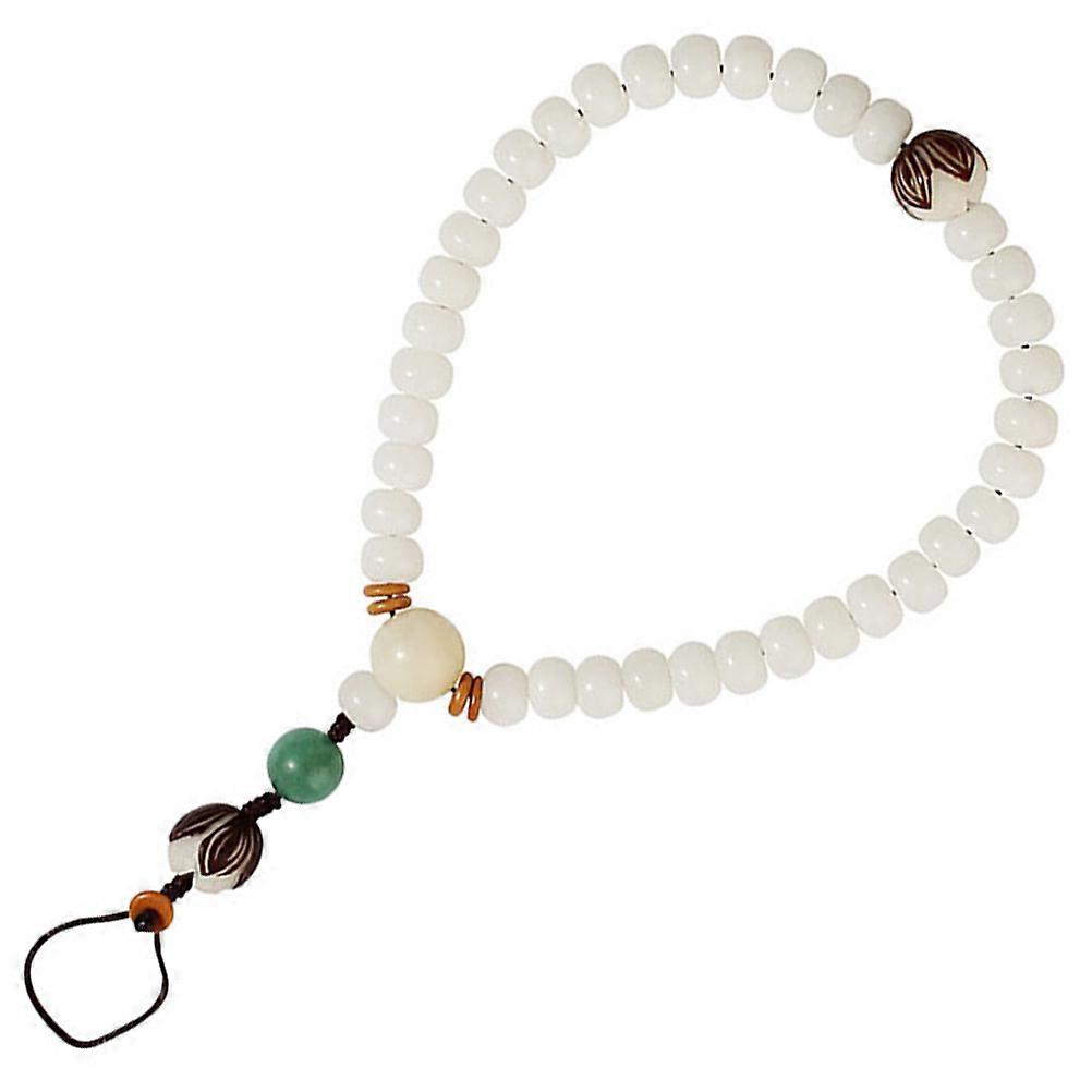 Mobile Phone Hanging Rope Beaded Phone Strap Men Wrist Wearable 20X2CM Anti-Lost 1Pack