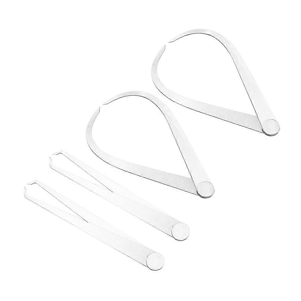 Calipers Metal Pottery Clay Work Measurement Tool 4Pcs Steel Measuring Internal External Size