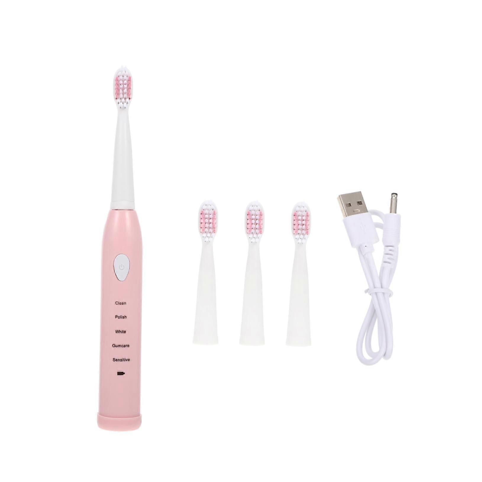 Electric Toothbrush for Children with Soft Bristles 1Pack Pink