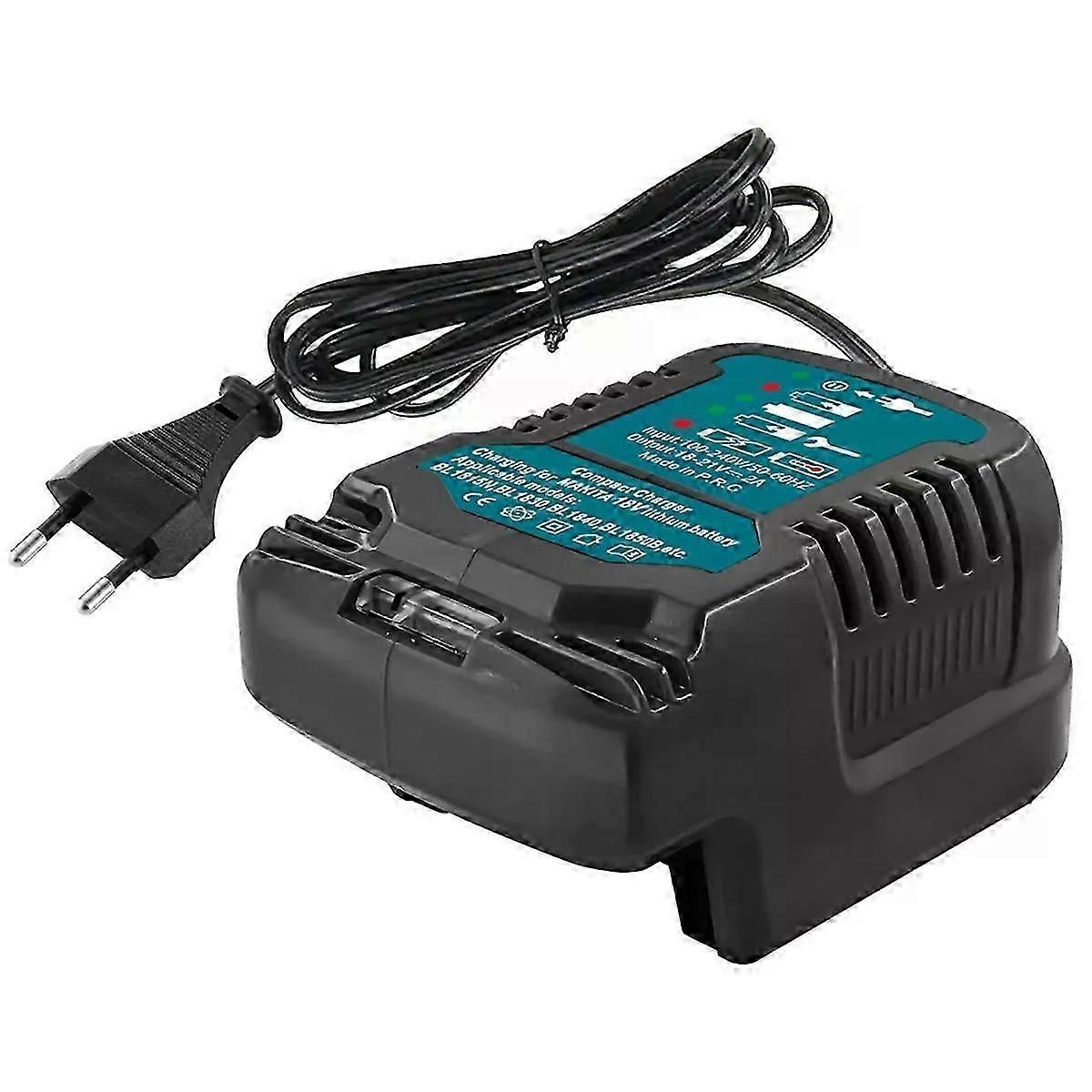 Replace Fit For Makita 18V Mini Charger DC18RC Replace Charger Fit For Makita Lithium Batteries BL1860 BL1450 BL1830 EU Plug