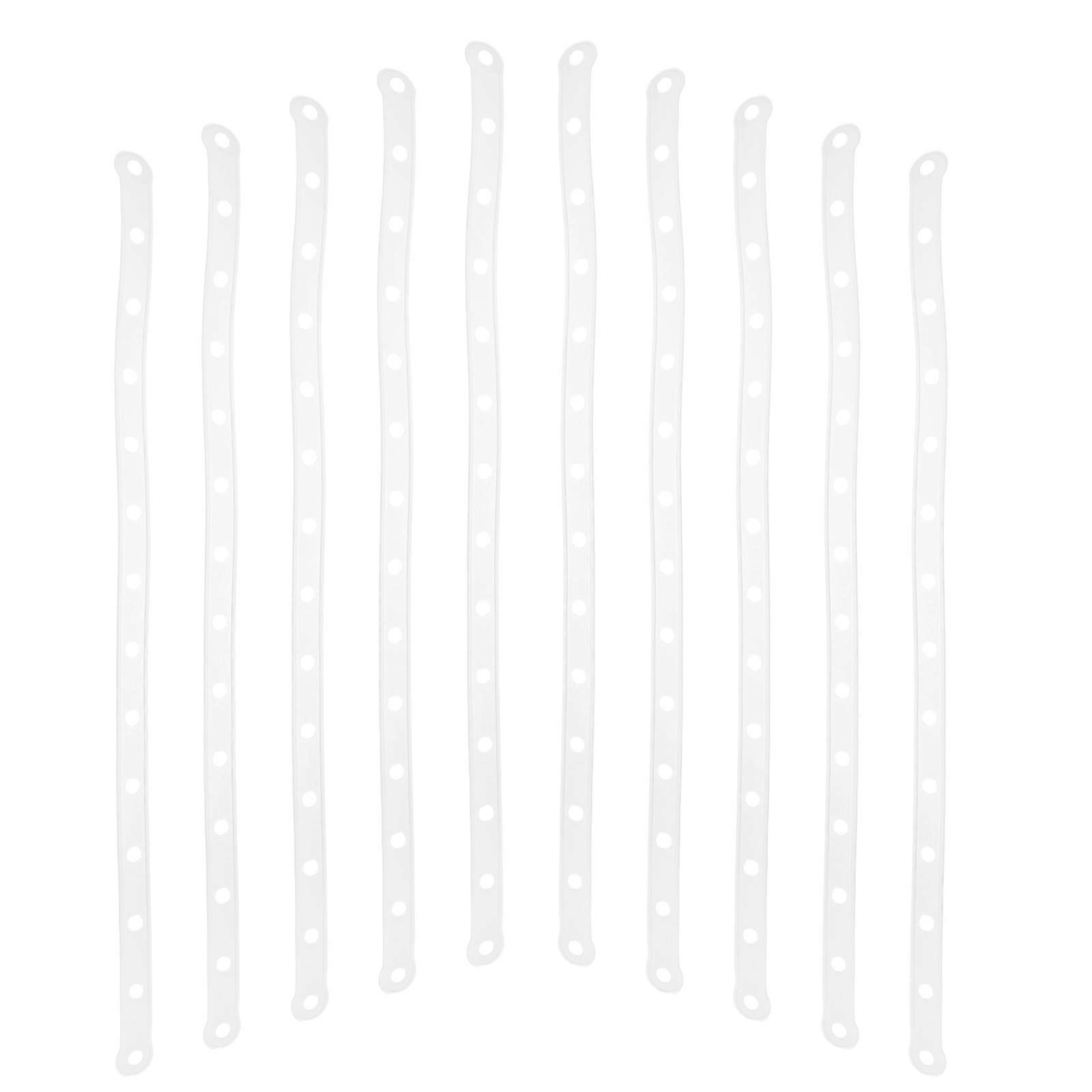Heavy Duty White Plastic Hanger Connectors – 10pcs Pack – Stable Closet Organizers for Efficient Space Use – Versatile and Design
