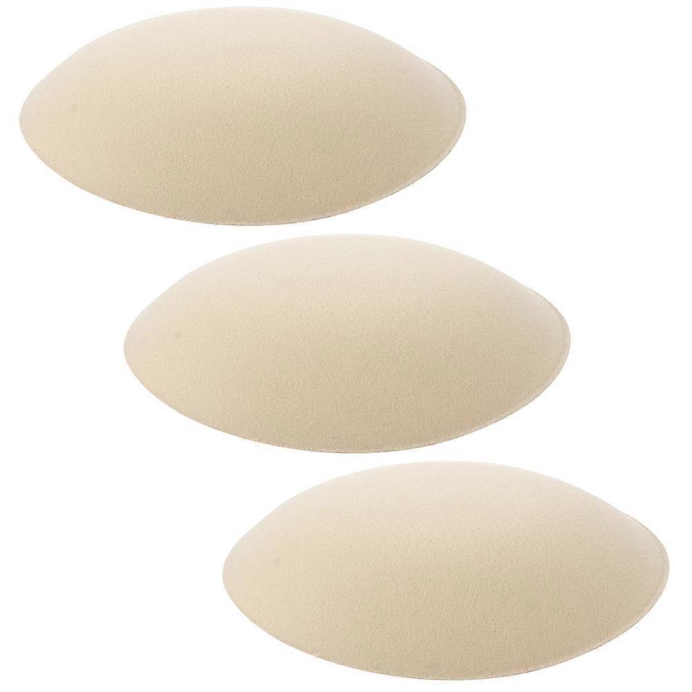 DIY Hat Base for Making Beret Hats Lightweight and Comfortable to Wear Beige EVA Cloth 3Pcs