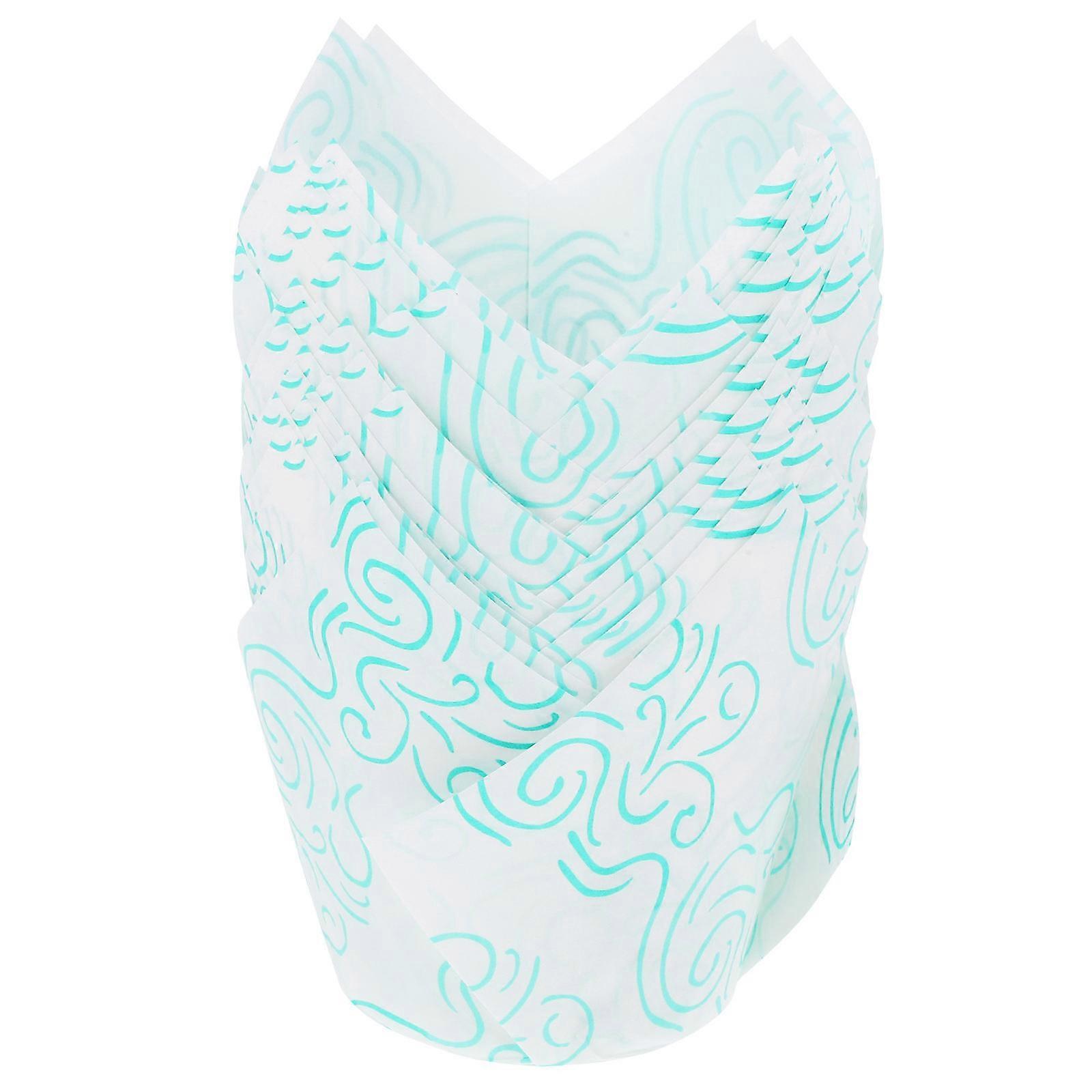 50Pcs Tulip Shape Cupcake Wrappers Baking Cups Liners for Muffin Cake Party Favors