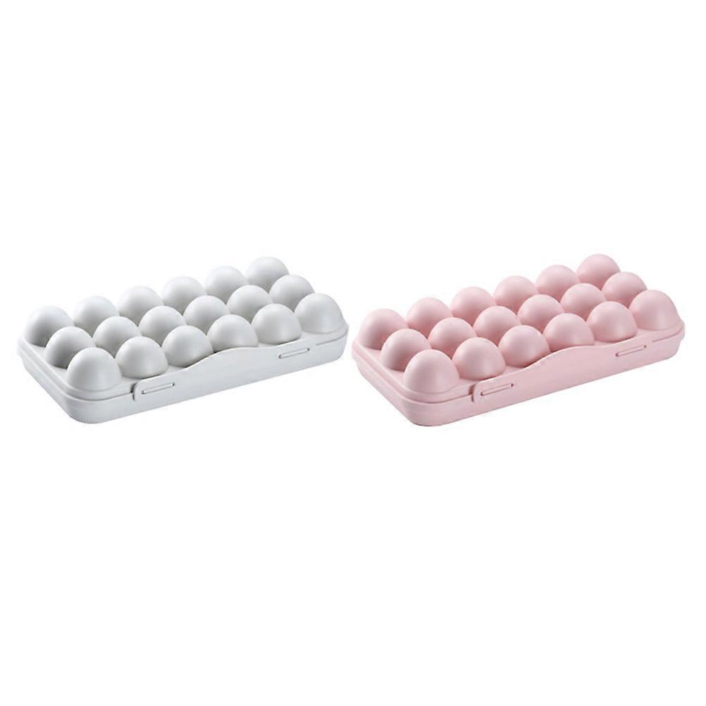 Assorted Color Fresh Egg Tray with 18 Compartments for Fridge Use Made of Durable PP Plastic