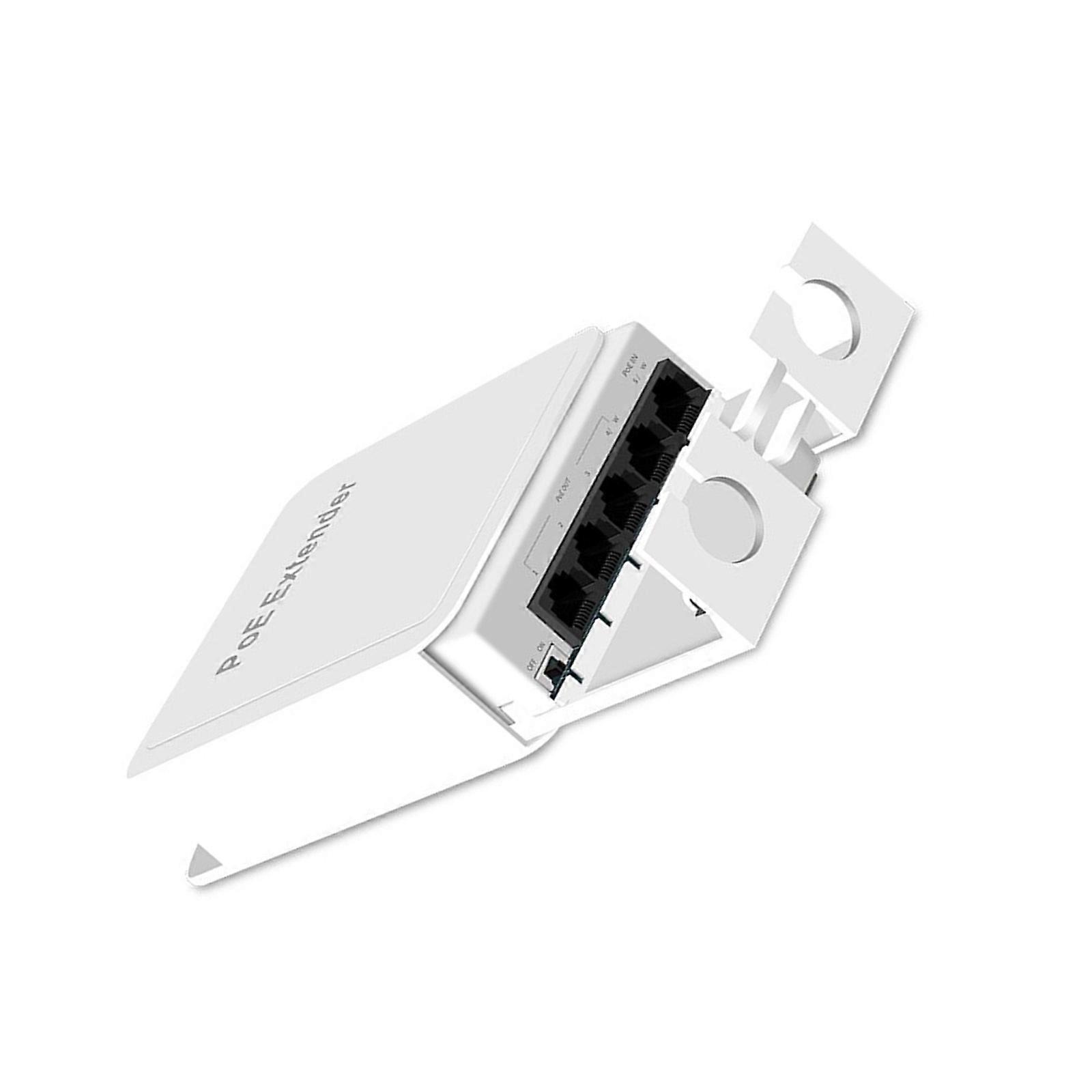 5 Port Waterproof POE Extender 4 Port Repeaters 100/1000Mbps Outdoor Networking IP55 VLAN for POE Camera Wireless Multicolor
