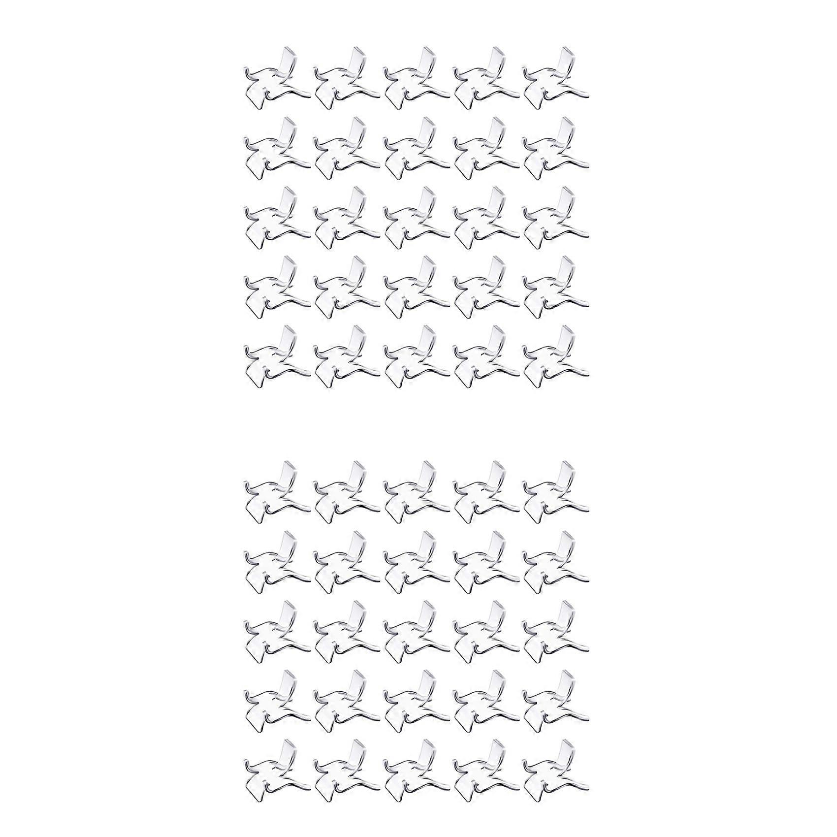50 Pieces Acrylic Display Holder Clear Plastic Display Easel Stands Acrylic Display Easel Holders fo