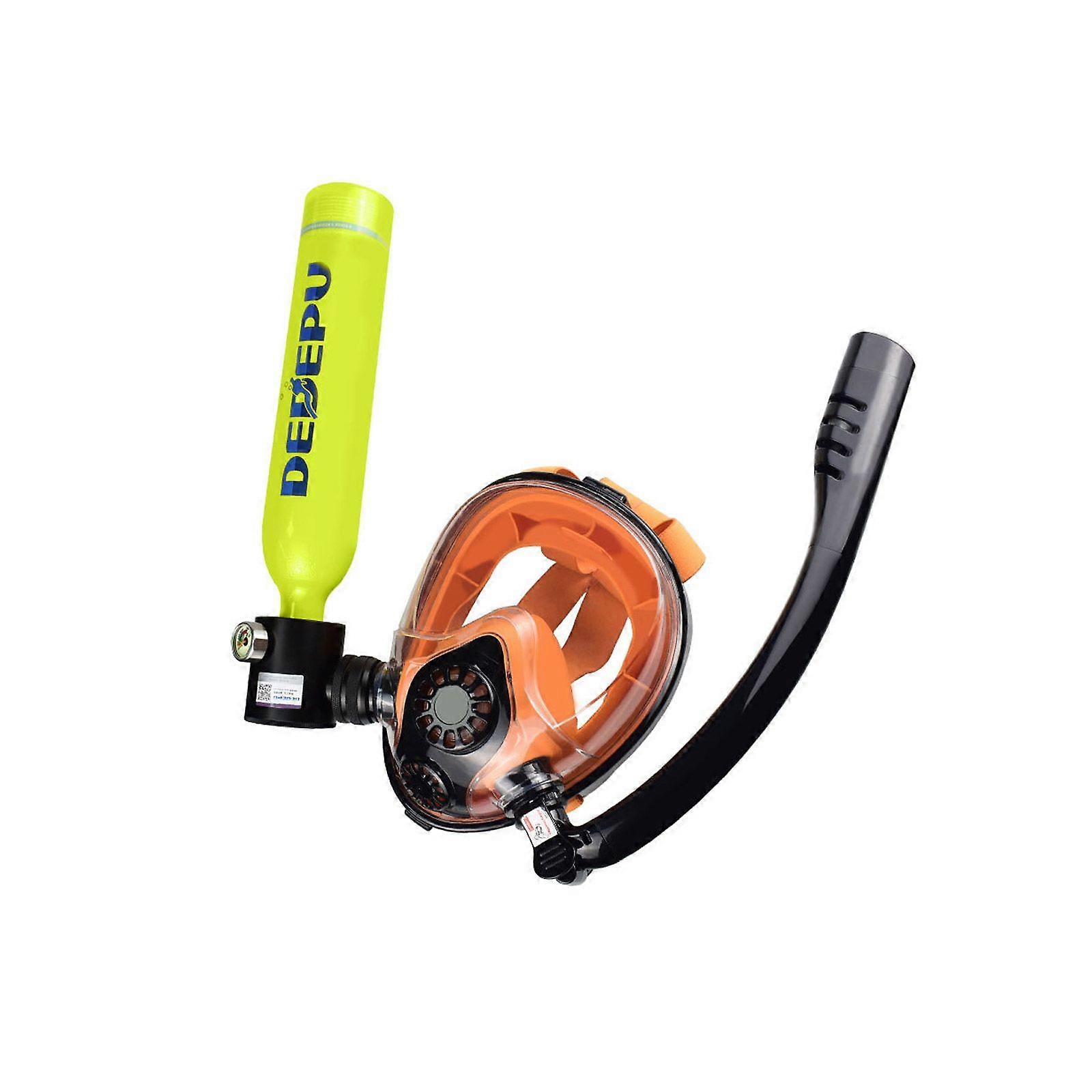 مجموعة غوص سكوبا من ديديبو، خزان أكسجين 0.5 لتر، قناع غوص للوجه، معدات غوص 35R