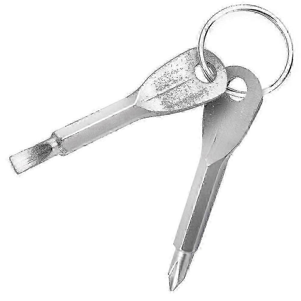 Multifunctional Mini Pocket Tool - Portable Screwdriver with Key Ring - UK Outdoor Essential