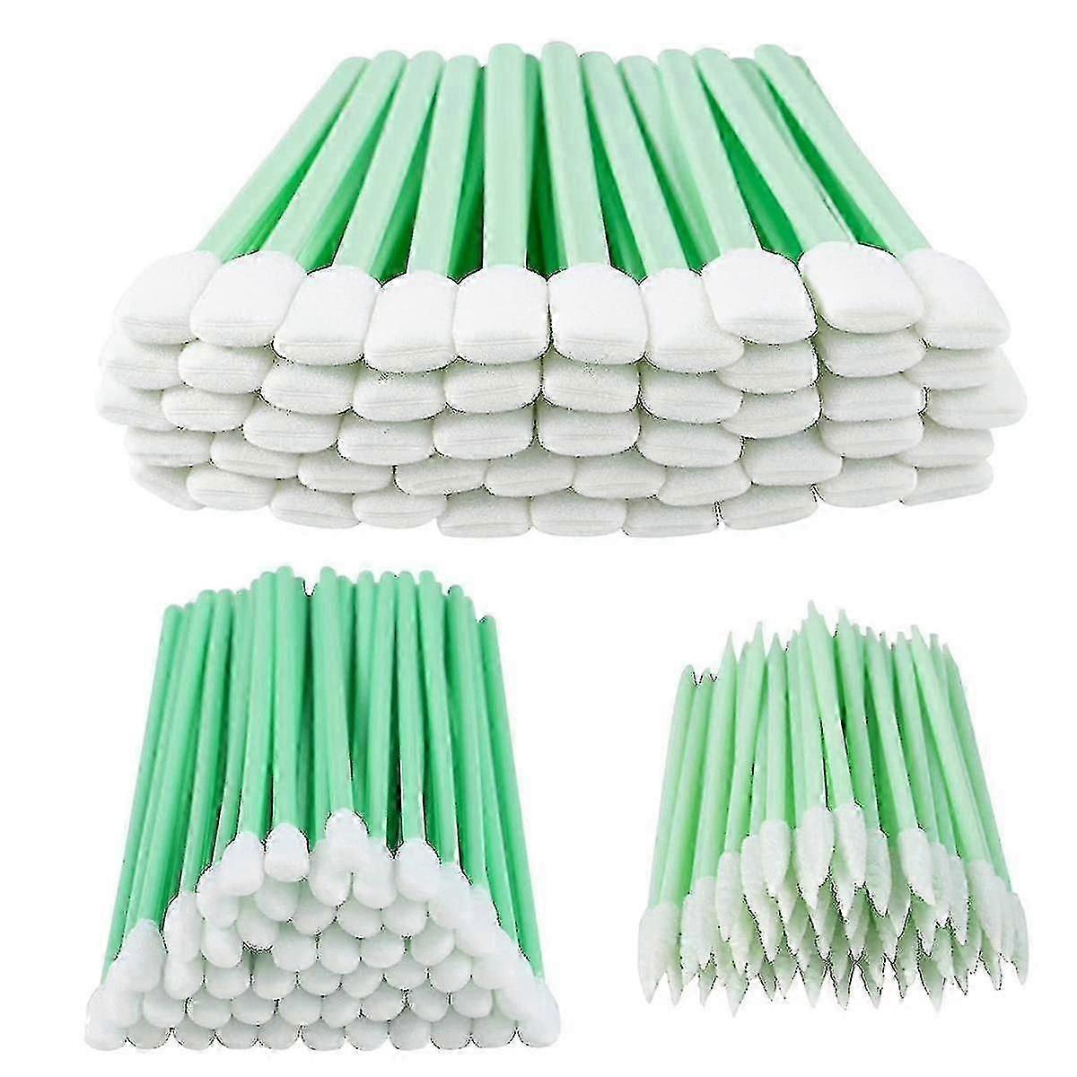 250 cotonetes de limpeza de espuma, pano sem fiapos, cotonetes com cabeça de espuma, salas limpas, bastões de esponja, detalhes, cotonetes de laboratório
