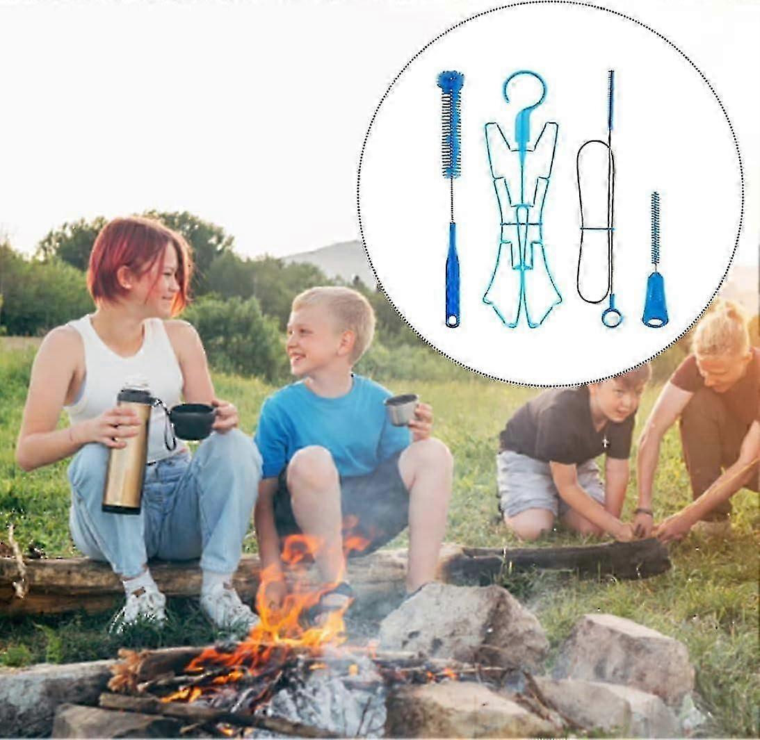 Hydration Bladder Cleaning Kit Water Bladders Cleaner Set Flexible Long Brush Hydration Bladder Cleaning Kit For Hose Collapsible Frame