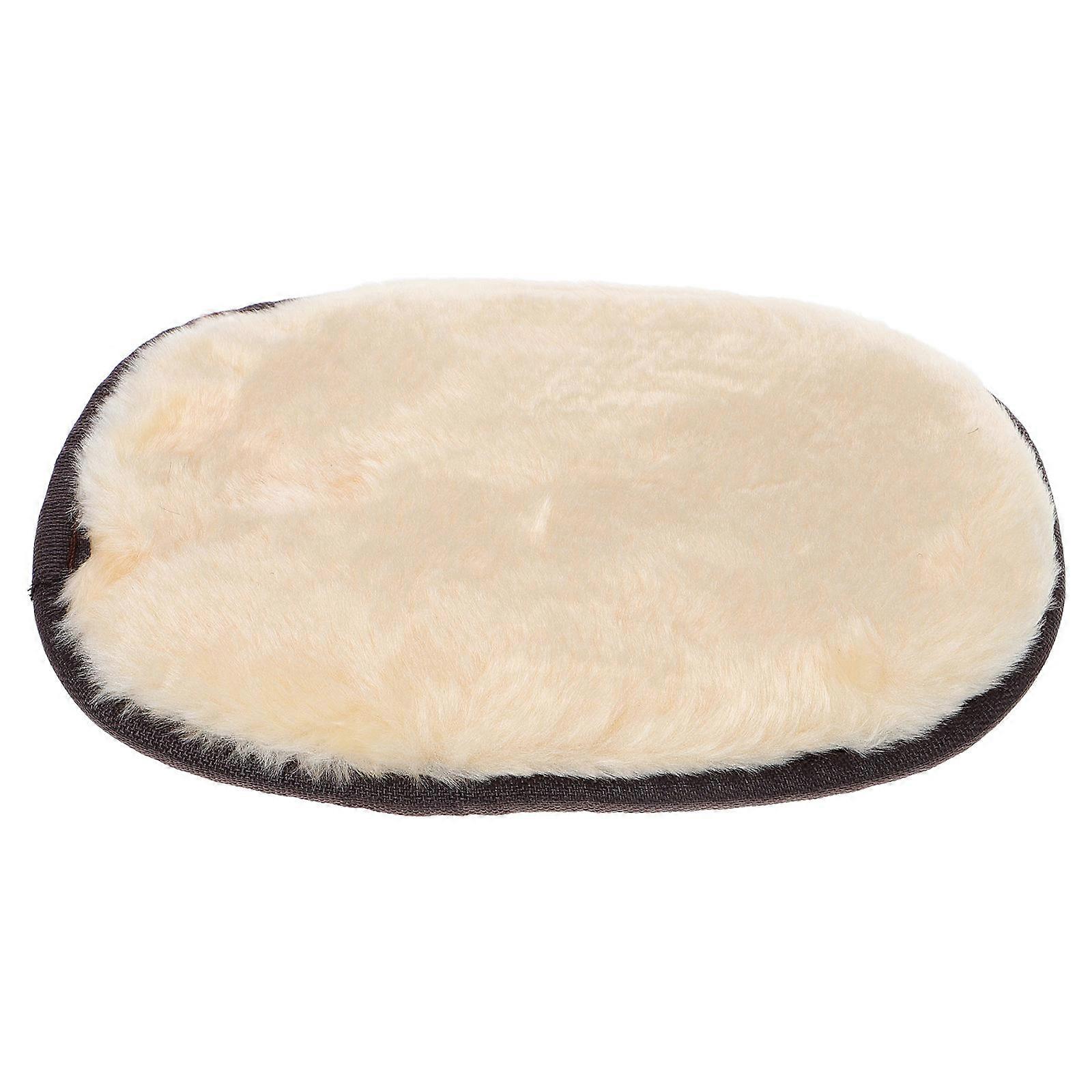 Shoe Polishing Cleaning Glove Imitation Lamb Applicator Durable Buffing Cloth for Easy Portable Shoe Care