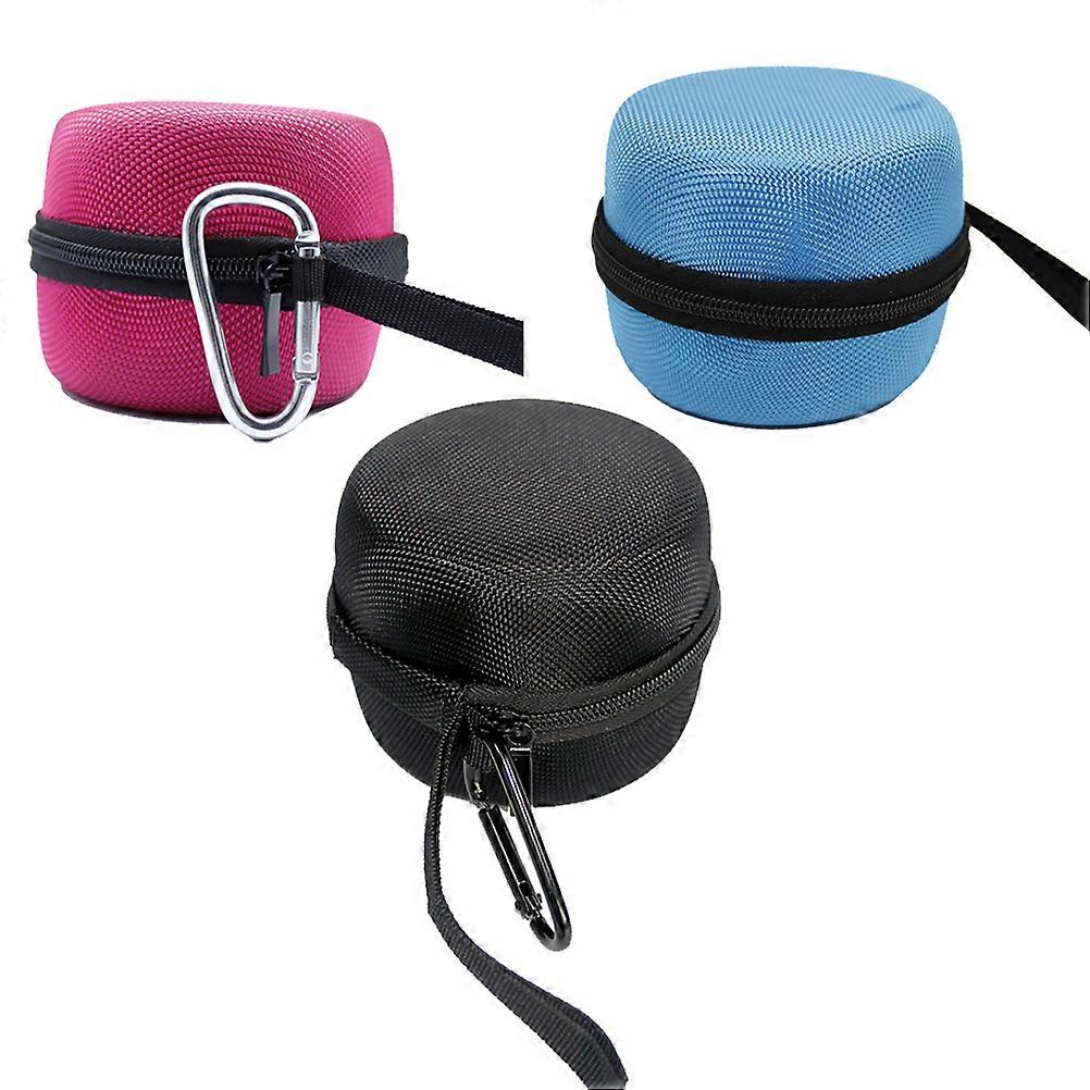 Speaker Storage Bag Outdoor Travel Portable Audio Speaker Storage Box with Hook for 2 Red Anti-scratching Compression-resistant 1Pack