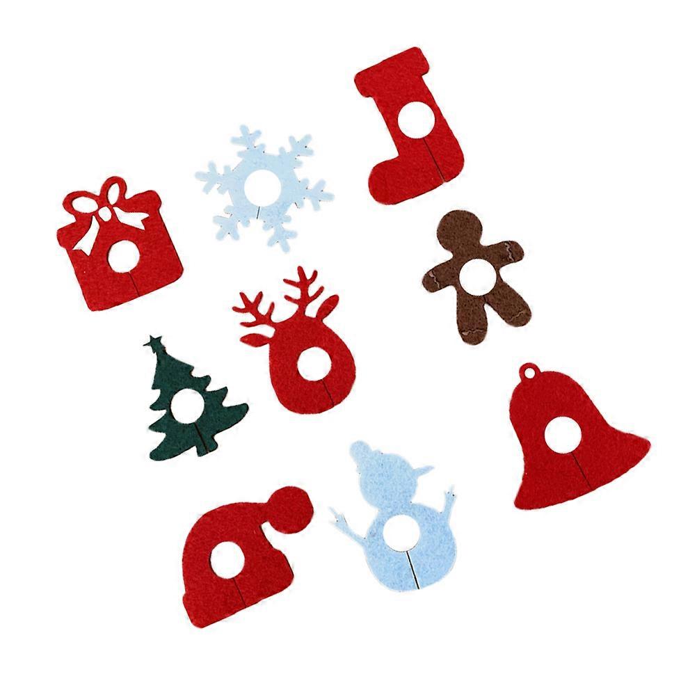 Cup Markers For Drinks Non-Woven Fabric Wine Glass Marker Christmas Party Guests Identify Wine Glasses 9Pcs