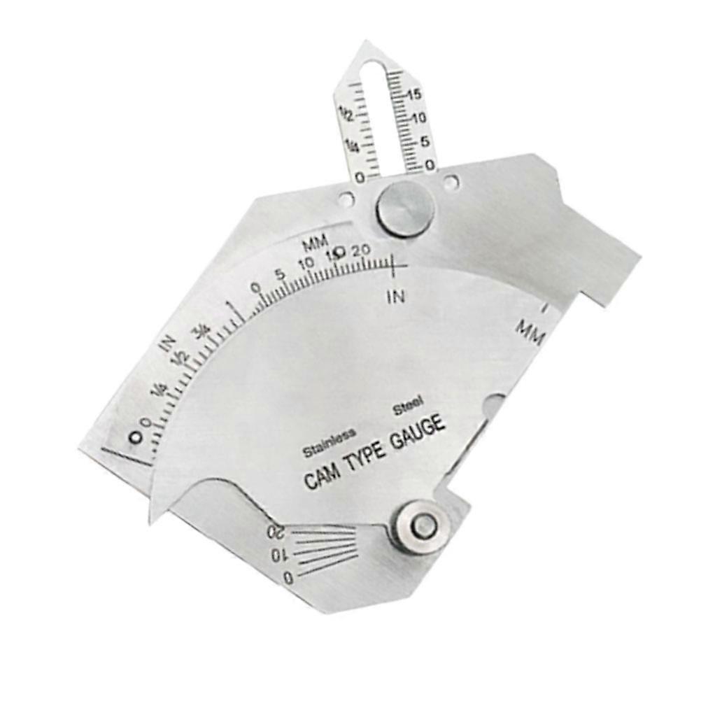 Multi-Functional Welding Inspection Gauge Set Fillet Weld Inspection Tool For Professionals Compact Size Silver 1Pack