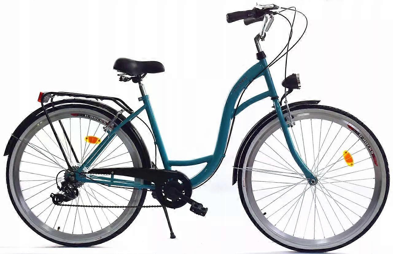 Bicicleta para menina - 26 polegadas - com 7 marchas - verde mar preto