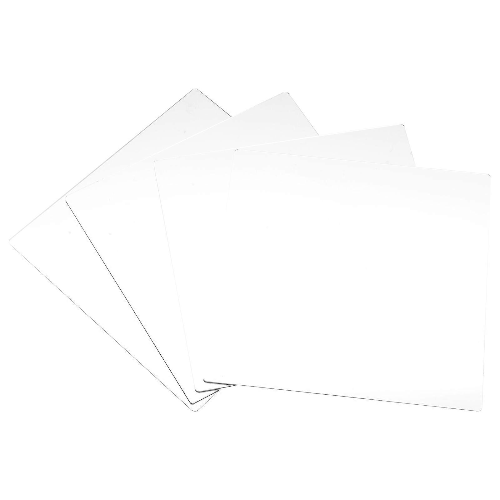 High Definition 4Pcs Wall Mirror Stickers Designed For Home Decoration Featuring Square Shape