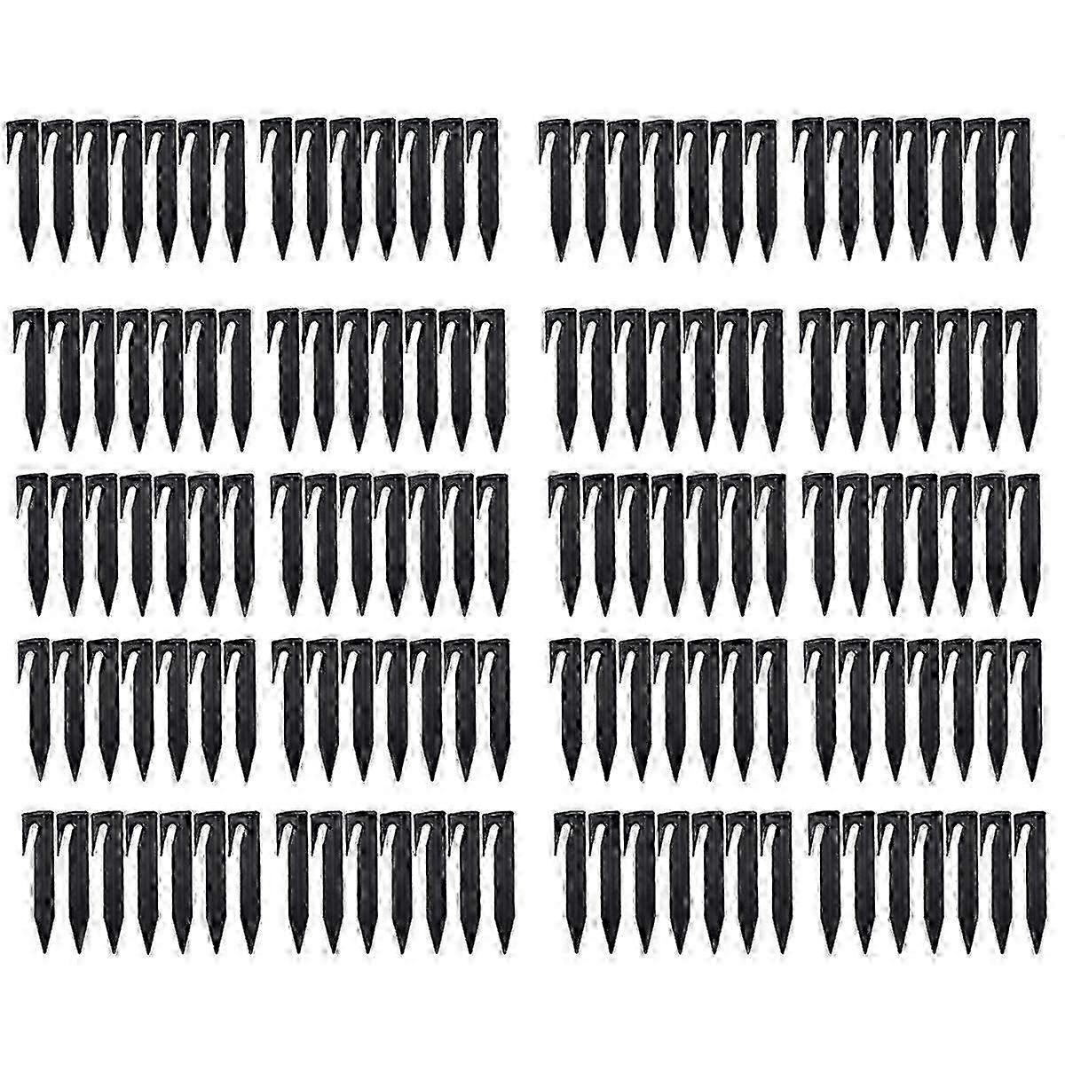 100pcs Lawn Mower Peg Boundary Nail Ground Spikes Fixing Pins