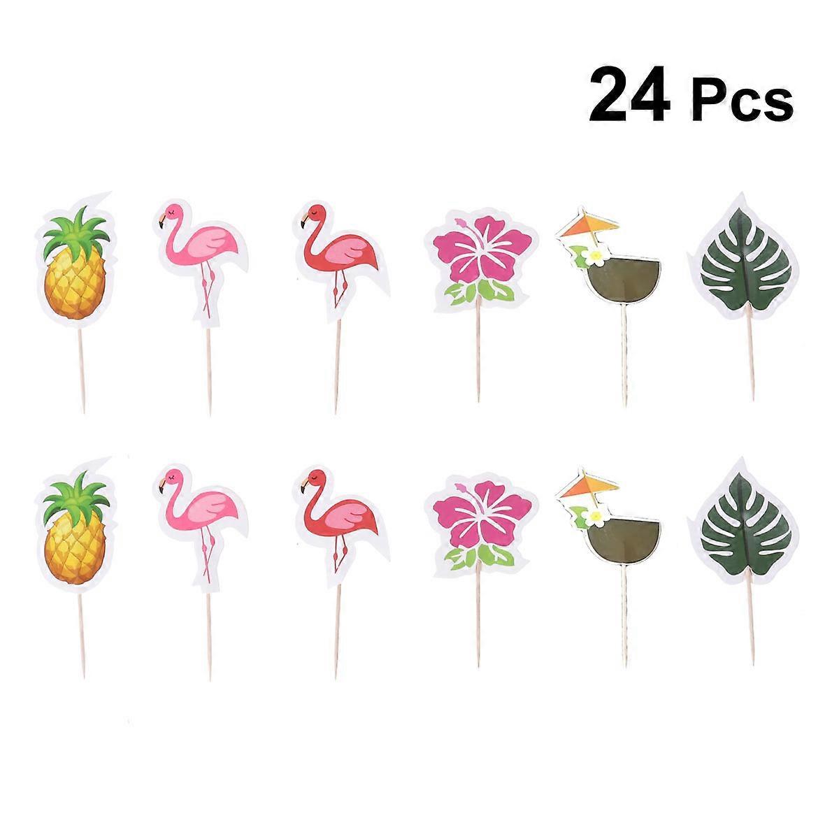 لوازم تزيين كعكة ملونة متنوعة لاختيارات الأناناس الصيفية فلامنغو لأجهزة الكمبيوتر الخاصة بالحزب