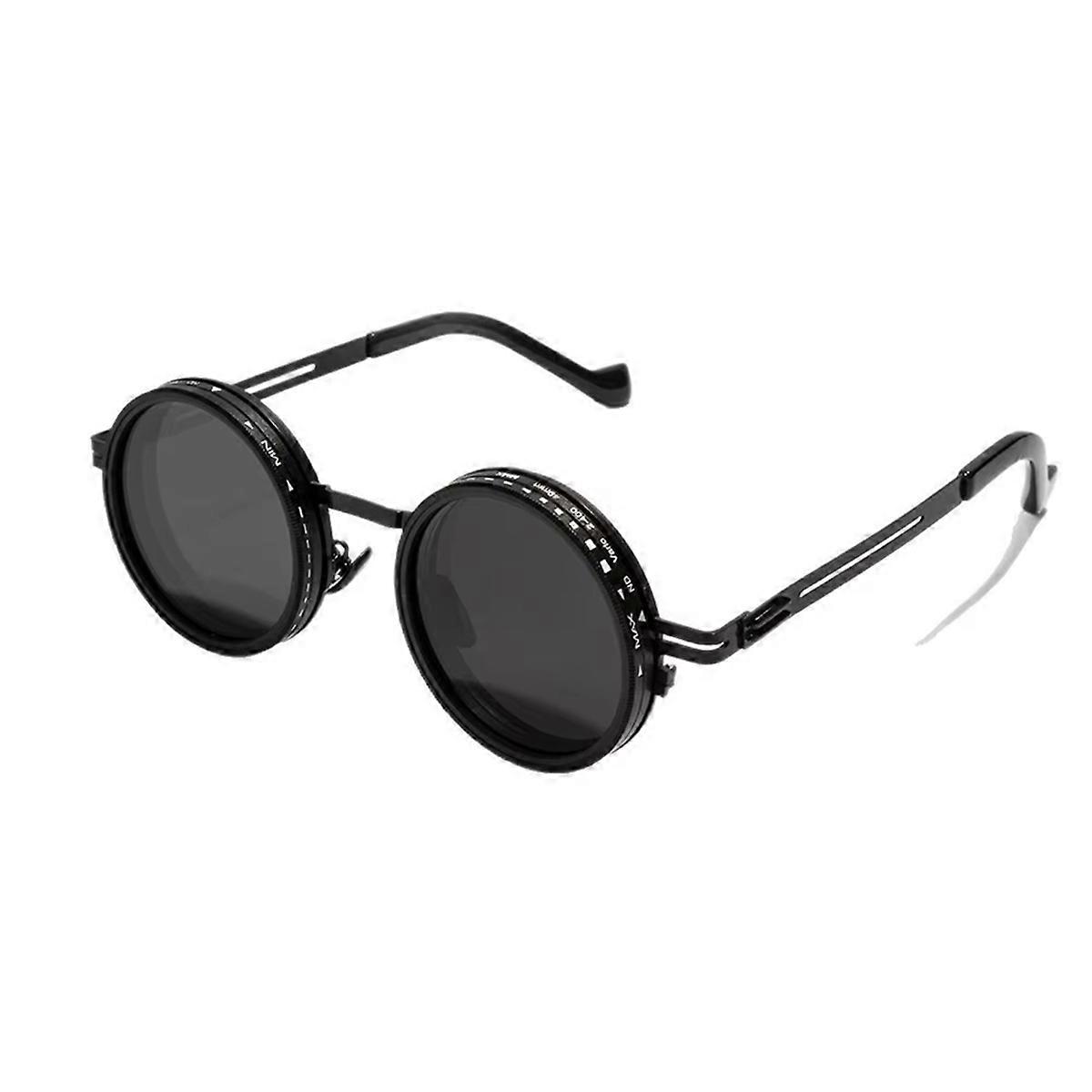 ND2-400 9 Level Adjustable Dimming Polarized Sunglasses Black