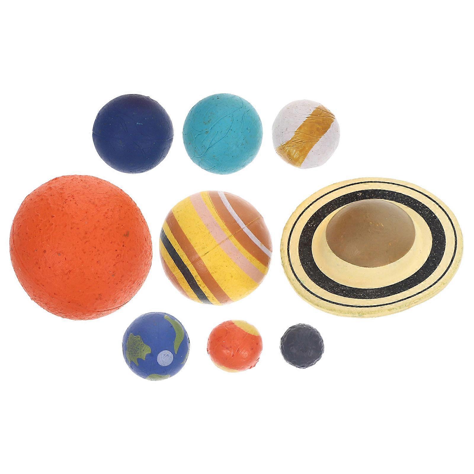 1 Set Solar System Planet Model Educational Toy for Preschool Safe Material Cognitive Learning Plaything for Boys Birthdays Festivals