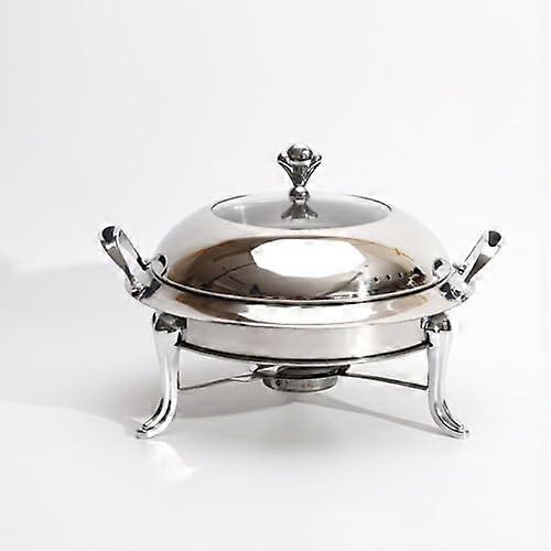 Chafing Dish Buffet Set Stainless Steel Chafing Dish and Buffet Warmer Warming Tray for Parties, Dinners, and Catering, Silver 24 cm, Silver 24 cm
