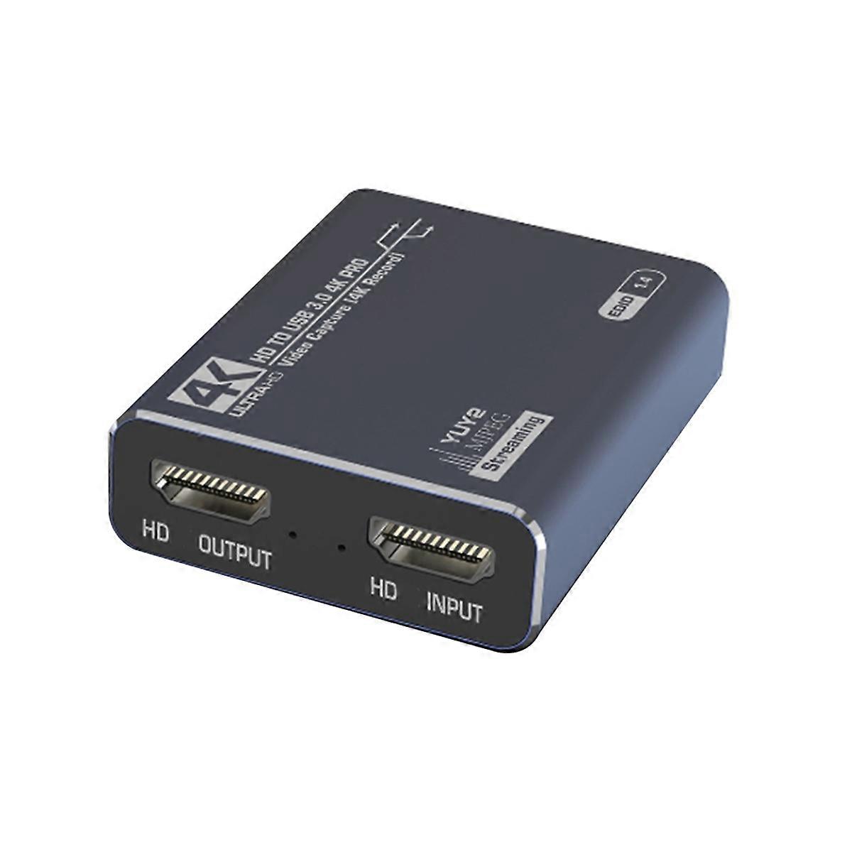 4K 60Hz -Compatible Video Capture Card USB 3.0 1080P 60fps Game Recorder for Live OBS Capturing Gam