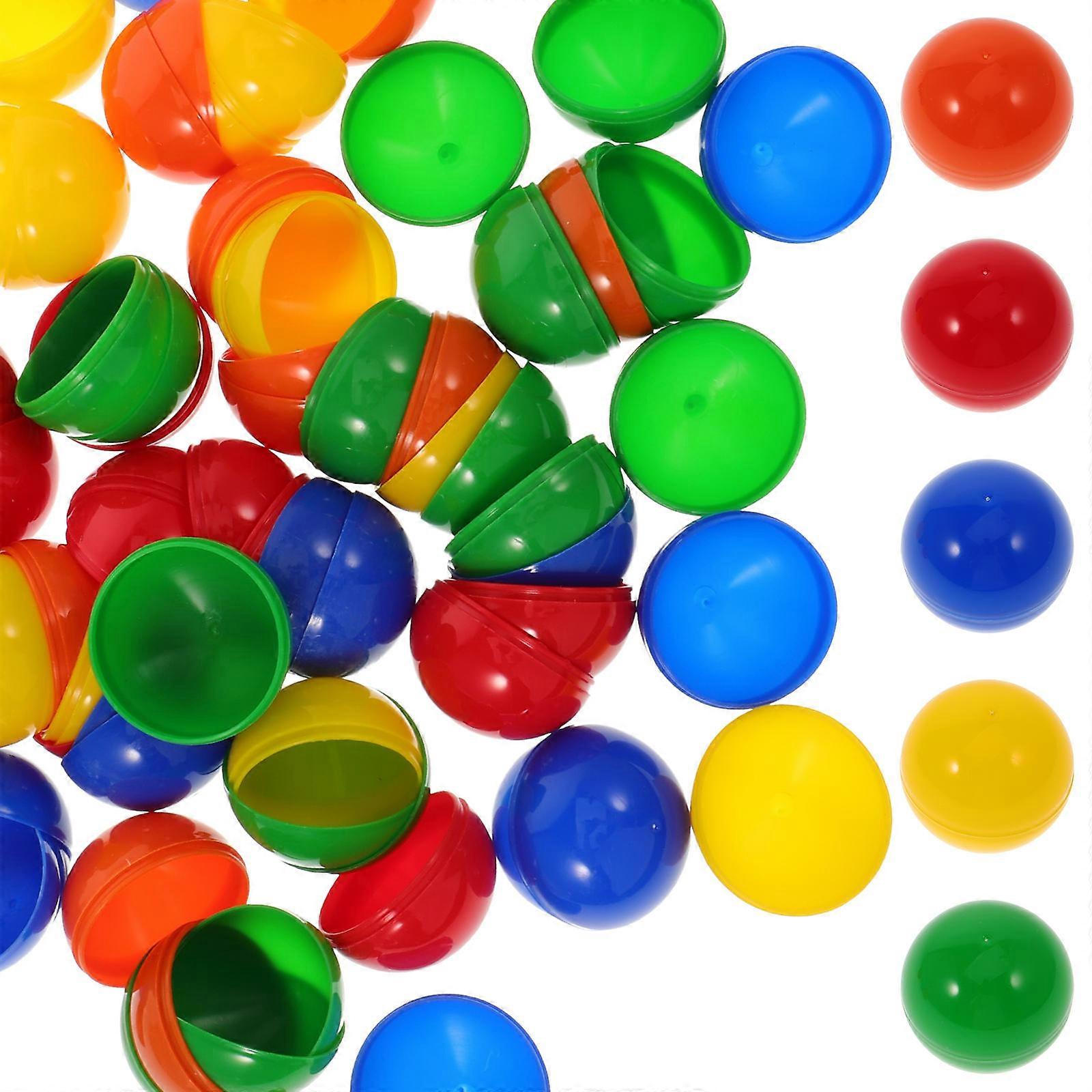 50pcs Mixed Color Plastic Balls for Party Games, Raffle Drawings, , Carnival Activities and Events