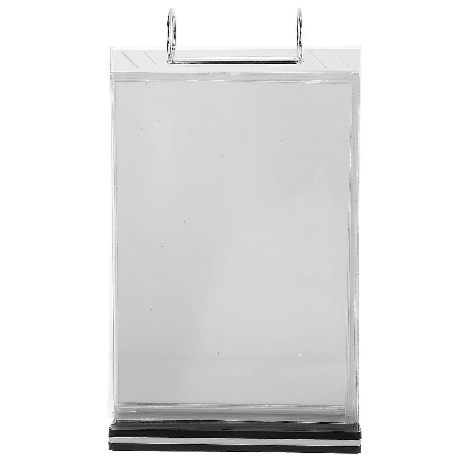 Versatile Acrylic A5 Size Menu Stand Holder 1 Set Tabletop Flip Menu Desk Organizer Accessory for Bar Restaurant and Cafe