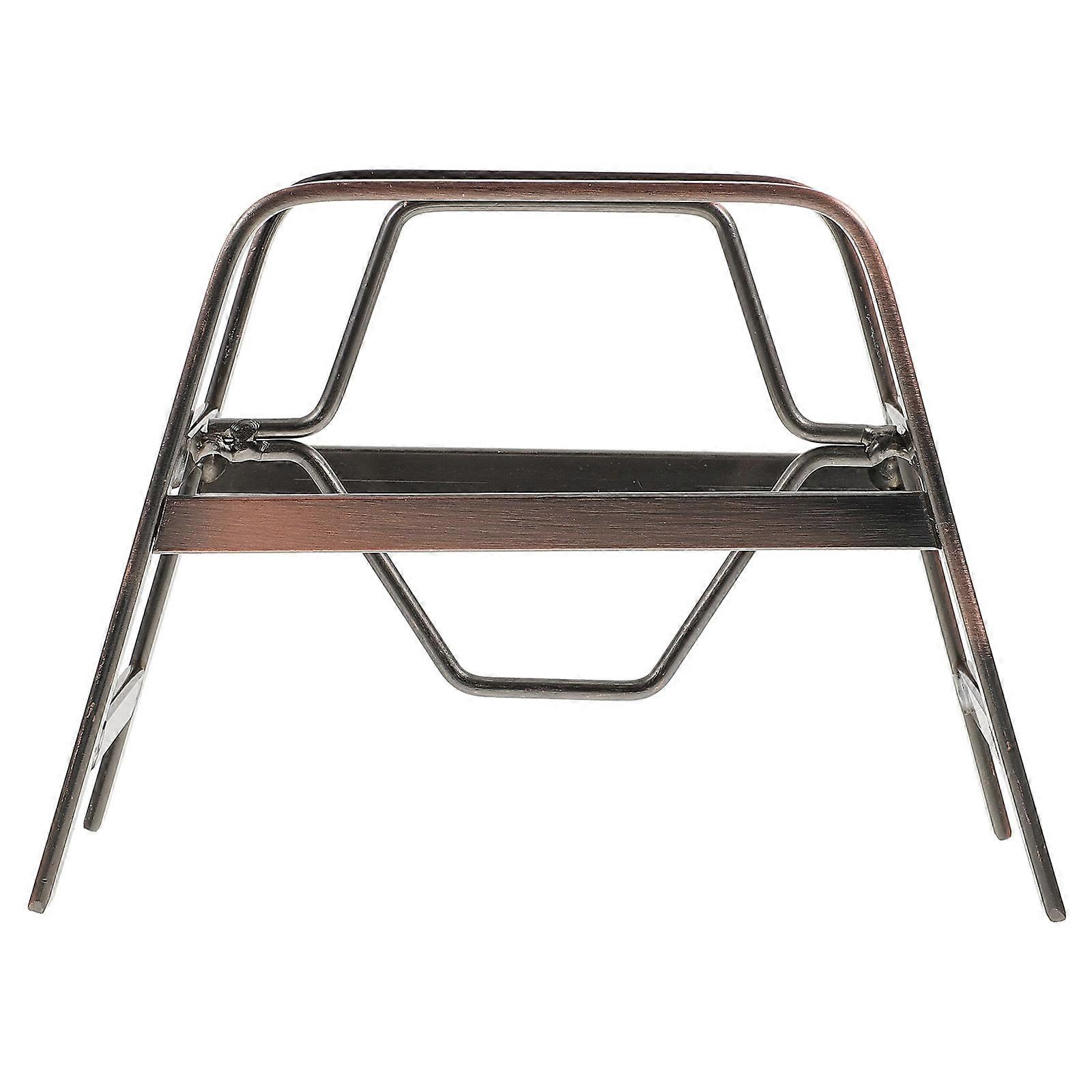 Retro Brown Metal Coffee Filter Holder with Large Capacity for Storage Use Sturdy Iron Material