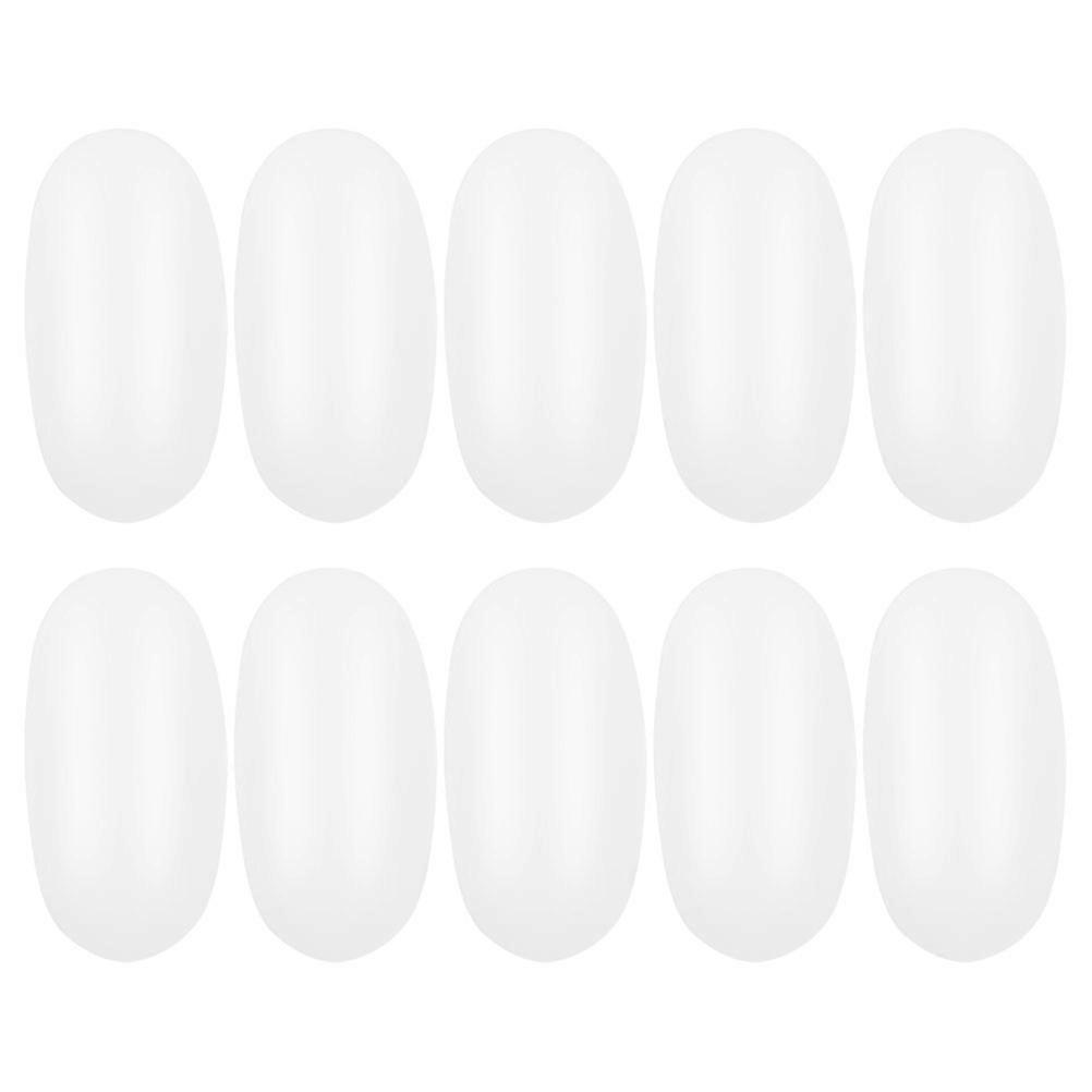 Invisible Silicone Shoulder Pads for Women Clothes White Self Adhesive Design Fits Human Shoulder Shape 5 Pairs