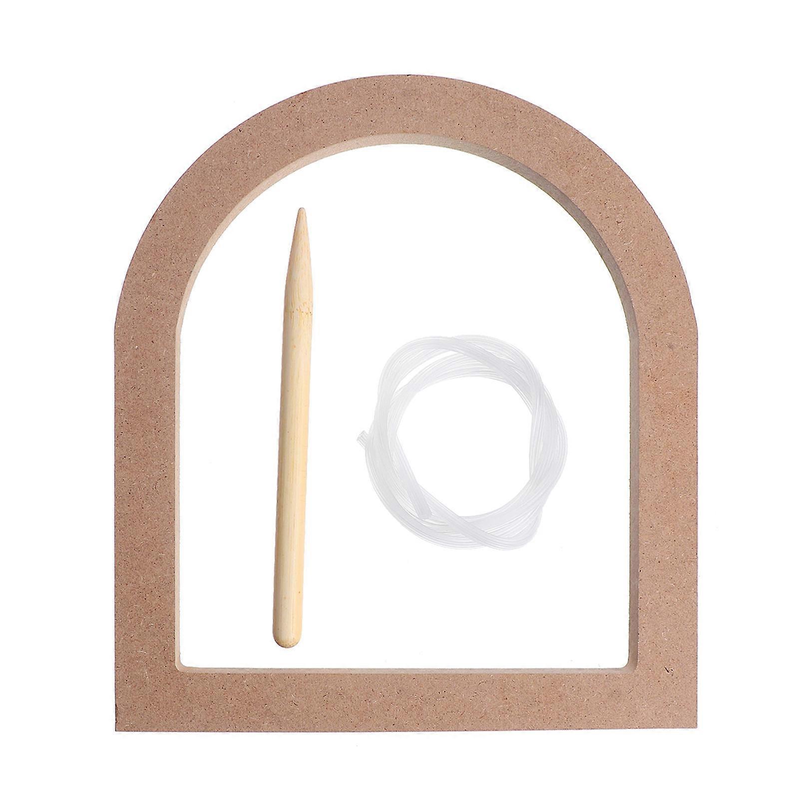 Wooden Embroidery Frame with Fixor Burr Cross Stitch Rack for Needlework Display, Durable Handicraft Stand for Quilting and Sewing Crafts