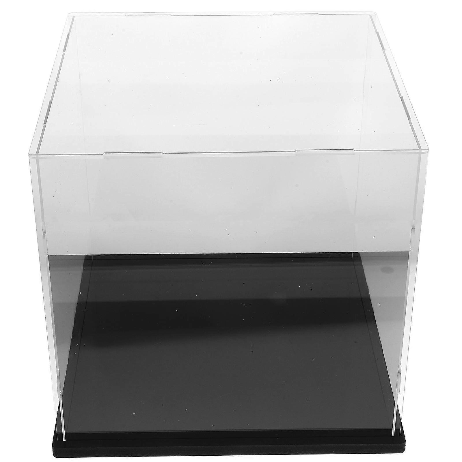 Transparent Doll Display Case for Figurines, Models & Collectibles Dustproof Storage Showcase with Base