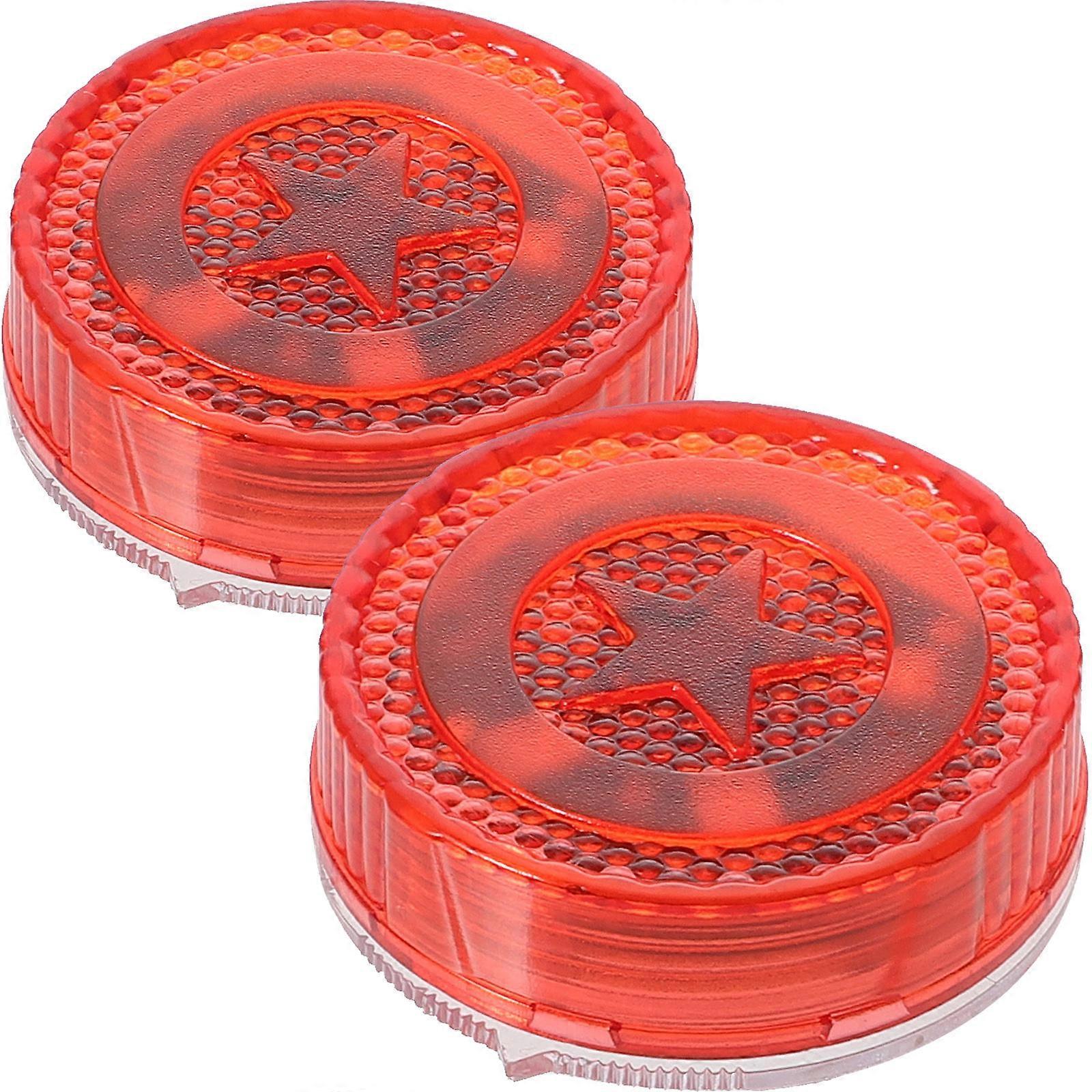 Strobe Alarm Light Red New Universal Door Opening Warning Anti- Lights Magnetic 2.5X2.5X1.8CM 1 Pair