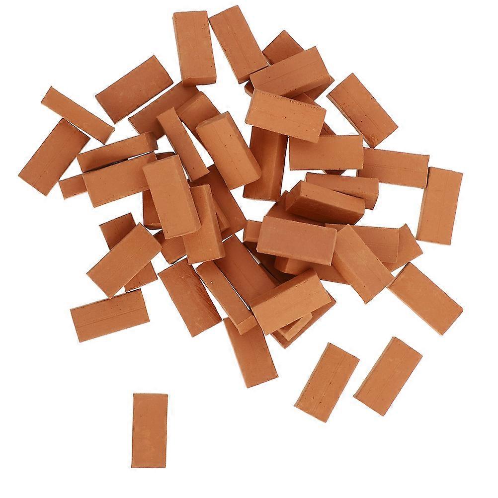 200 Pcs Miniature Clay Brick Models for DIY Sand Table Decoration – Realistic Construction Bricks for Architectural Layouts and Fairy Gardens for