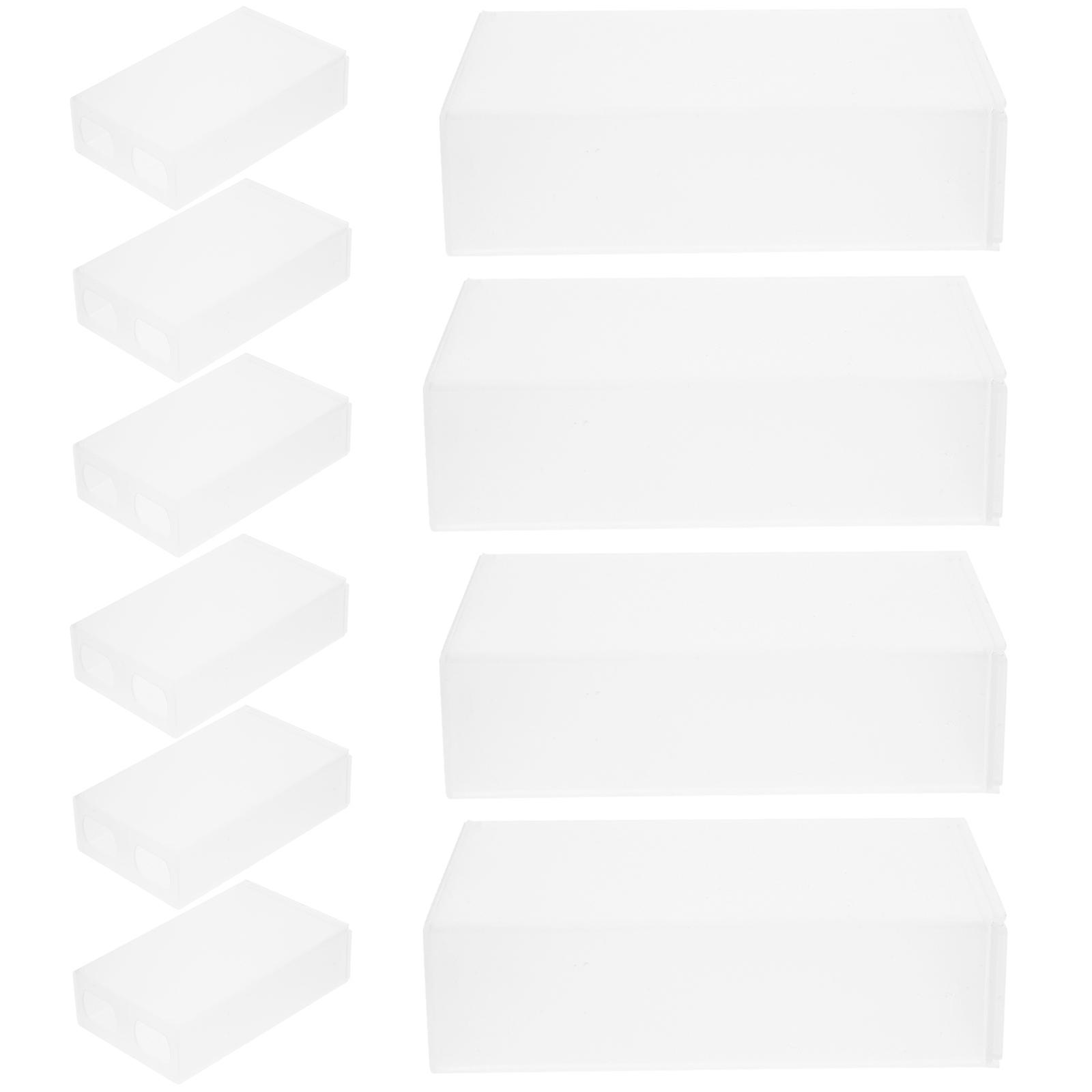 1 Set of Plastic Storage Boxes with Lid Small Bead Organizer Travel Data Line Box with Labels