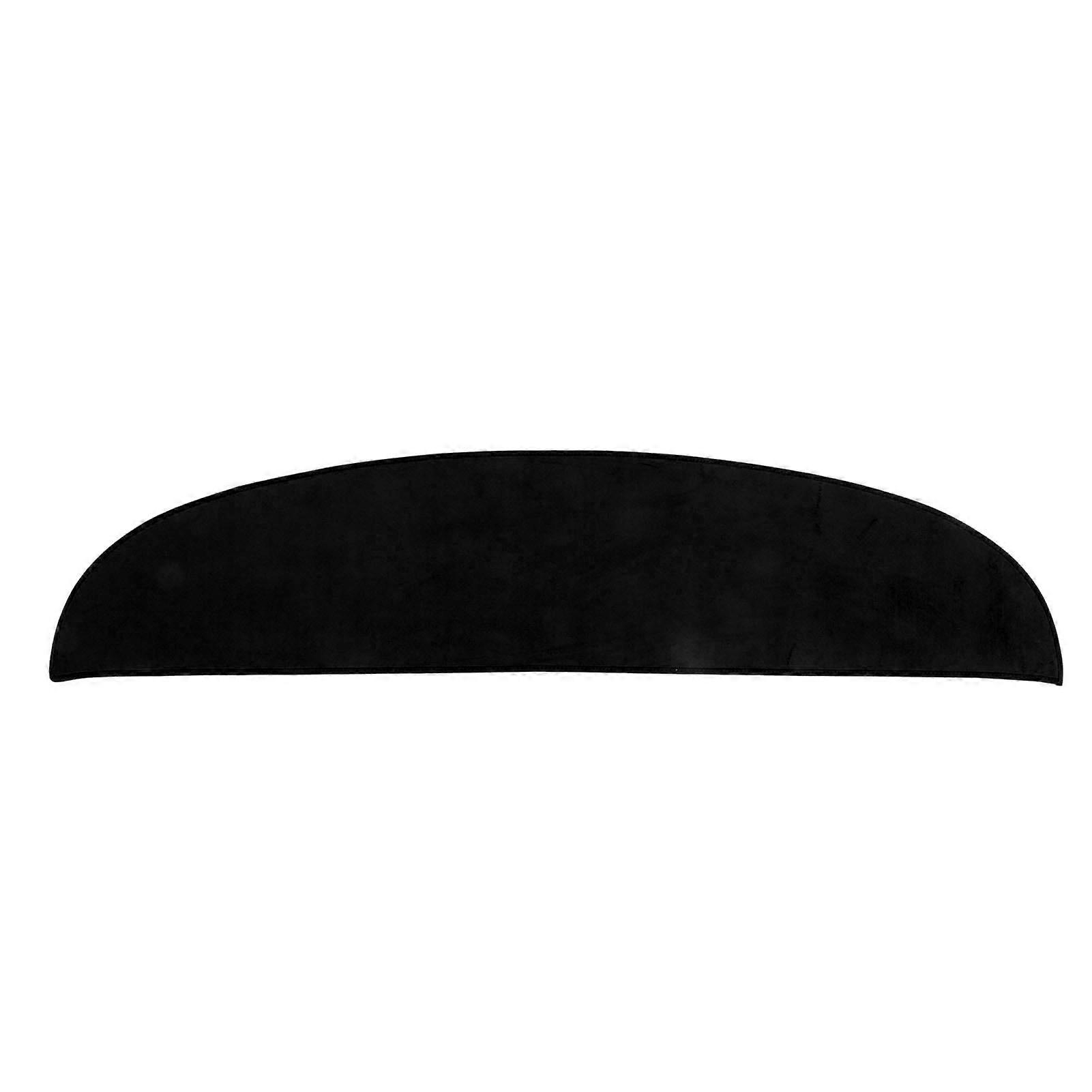 Flannel Dash Mat Pad for Tesla Model 3 2017 to 2023 Non Slip Dashboard Cover Black