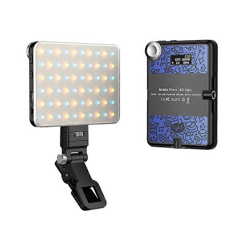 60 LEDs Rechargeable Clip Fill Light B Type Blue