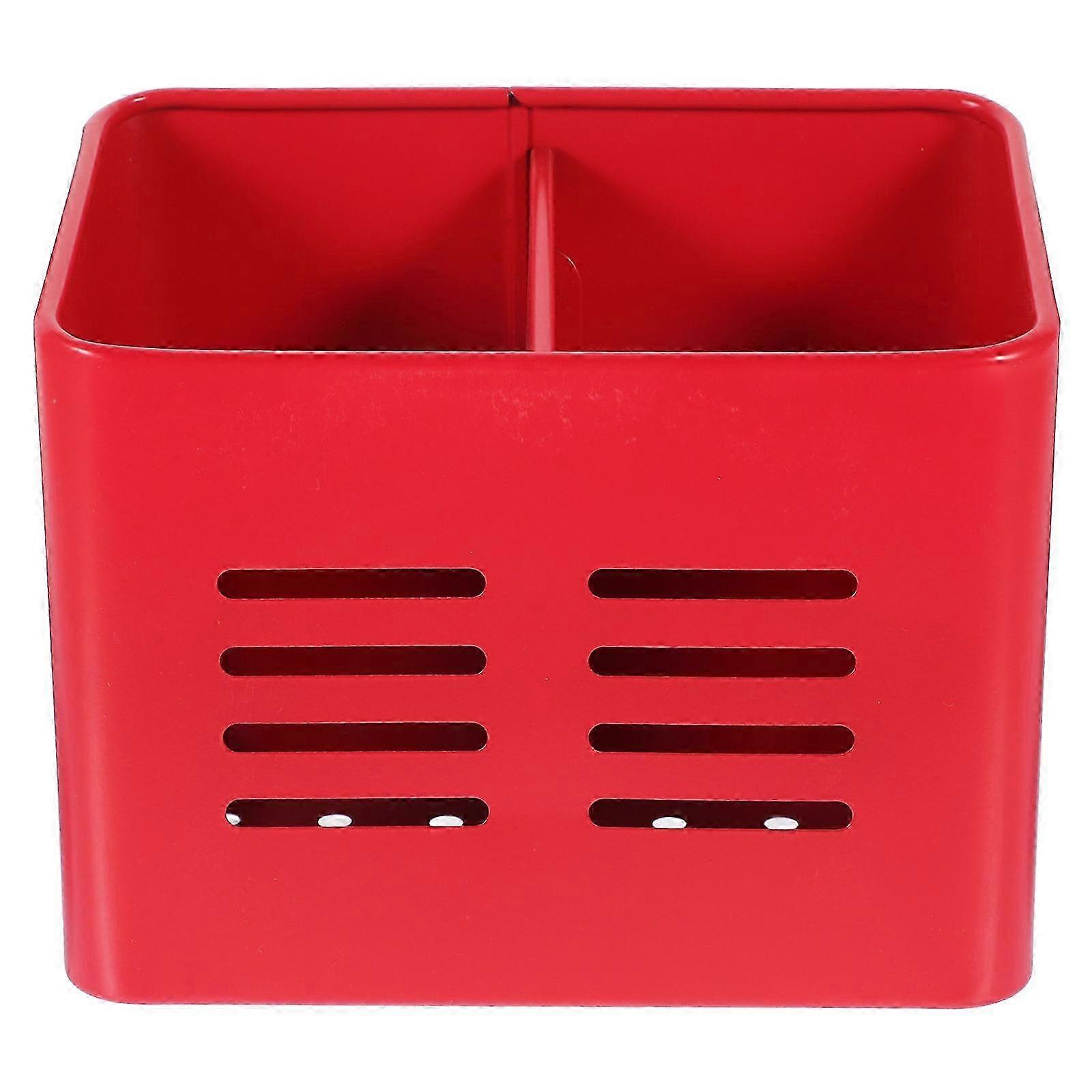 Chopstick Storage Rack Stainless Steel Holder Store Cutlery Modern Design Square Shape 1set