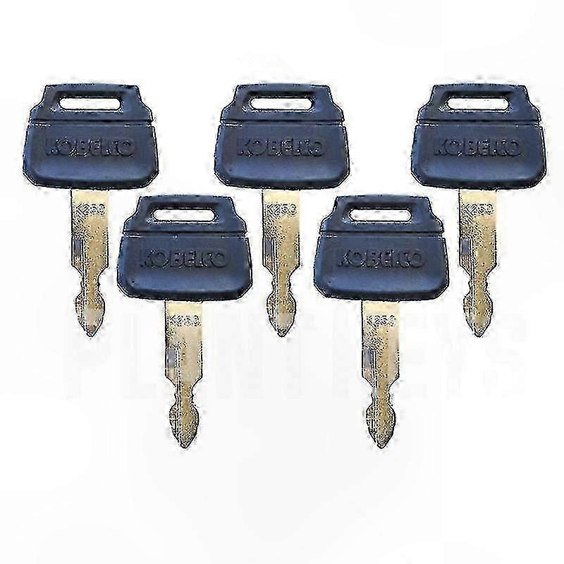 Excavator Keys Set of 5 for Wheel Loaders and Heavy Equipment Replacement Parts