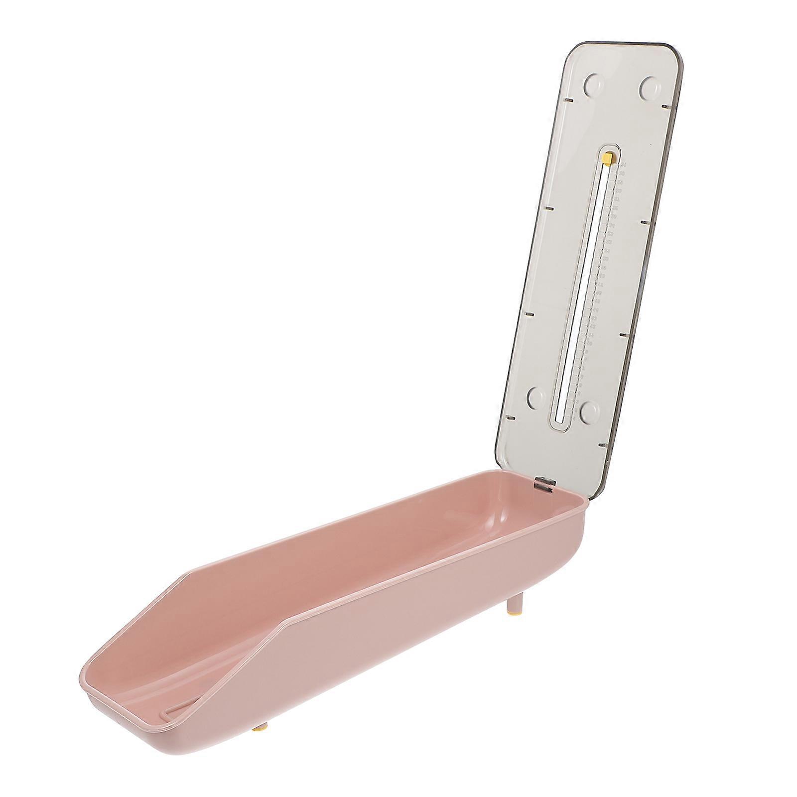 Portable Plastic Egg Holder Rectangular Grid Kitchen Use Pink Pp Egg Organization 1Set