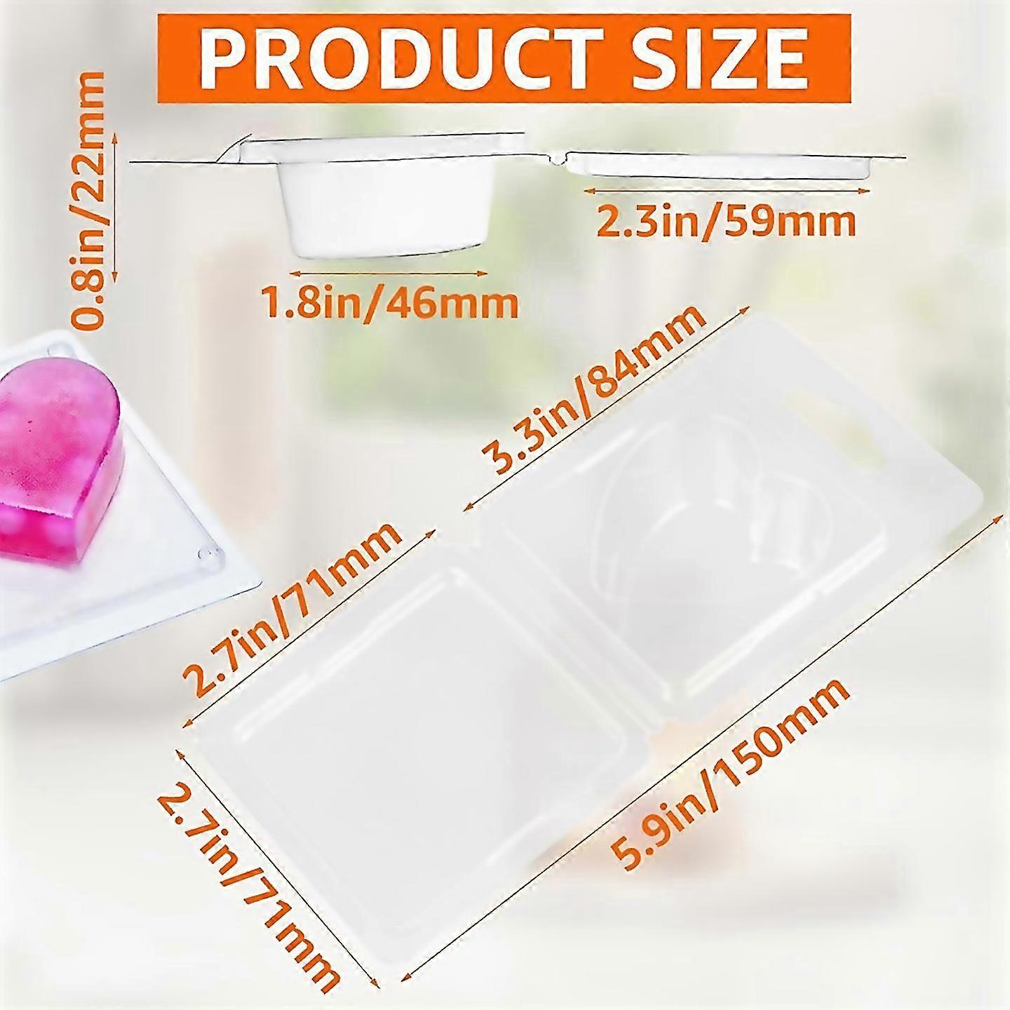 For 150pack Wax Melt Container 13 Oz Plastic Wax Melt Setheart Shape