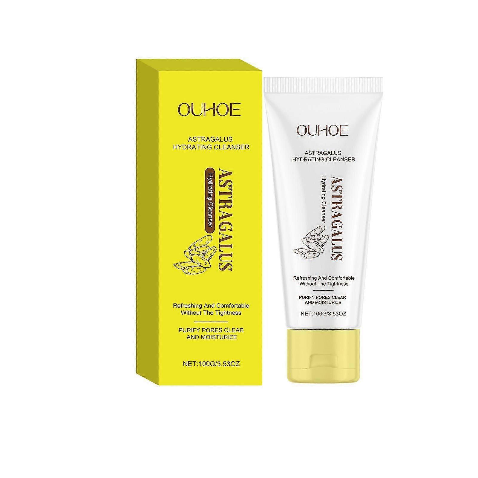 OUHOE Huangqi Clear Cleansing Milk Gently Cleanses Facial Skin, Refreshing, Moisturizing and Moisturizing Cleansing Milk